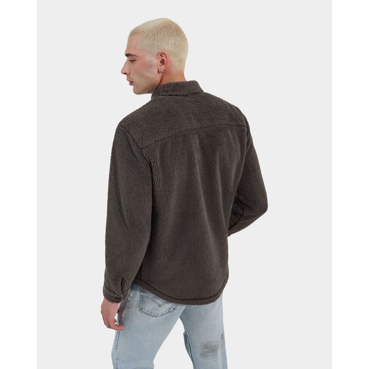 UGG Men's Tasman UGGfluff Snap Shirt in Ink Apparel & Accessories