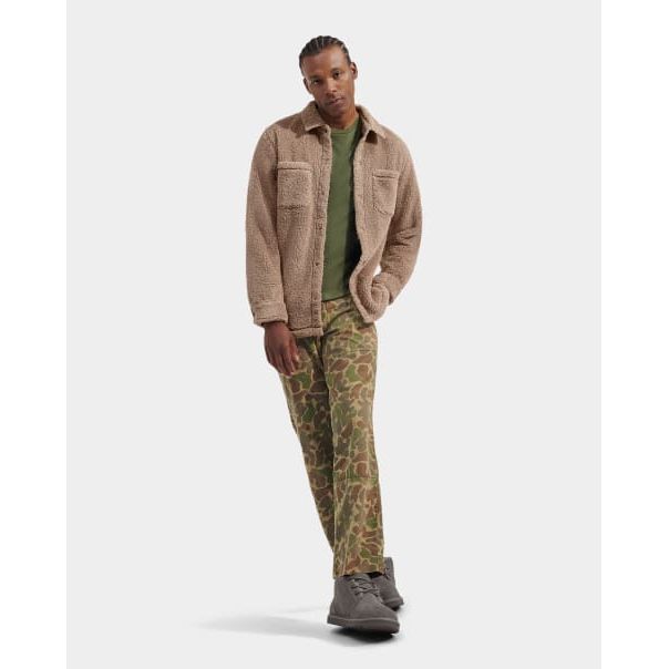 UGG Men's Tasman UGGfluff Snap Shirt in Putty Apparel & Accessories