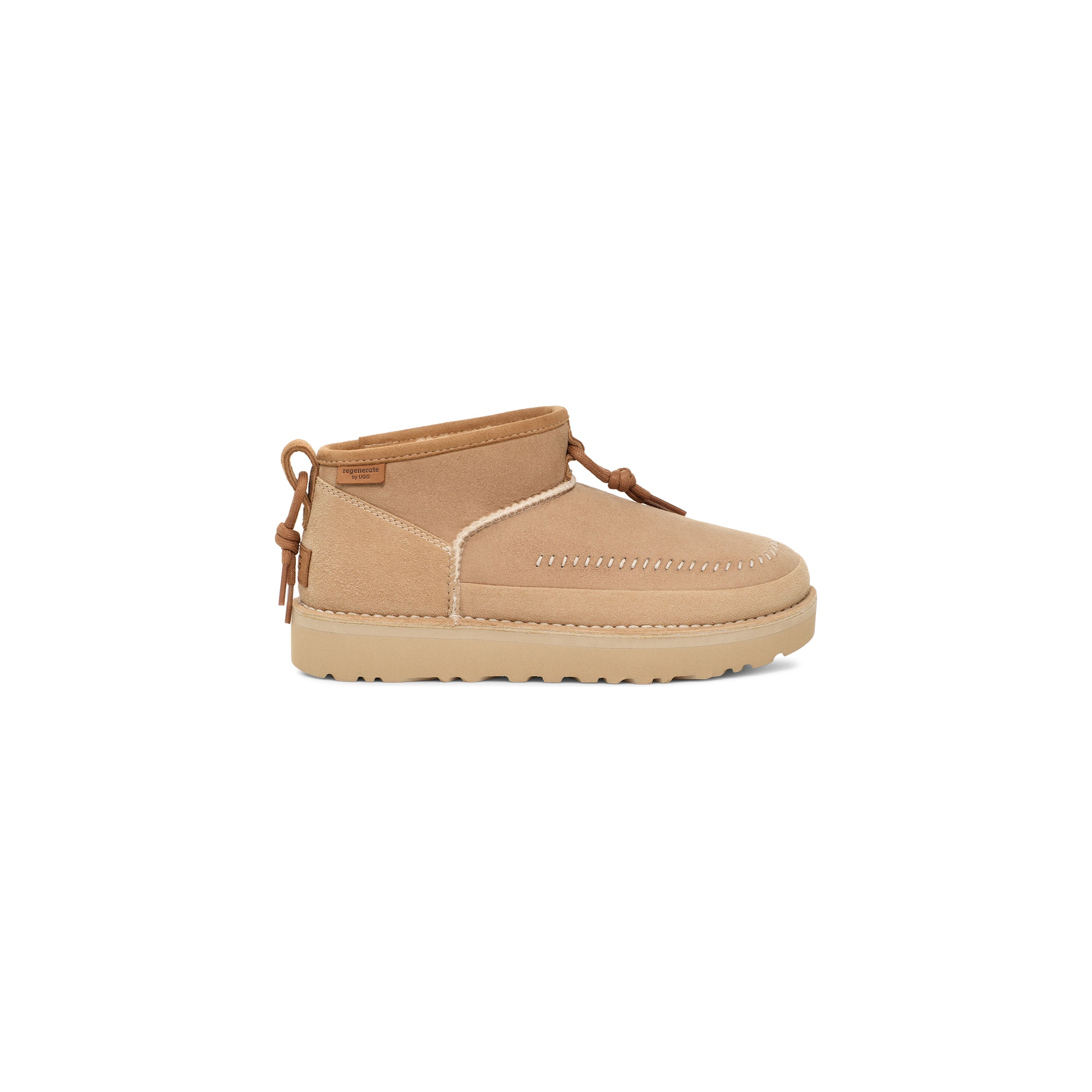 UGG All Gender Ultra Mini Crafted Regenerate in Sand Unisex Footwear
