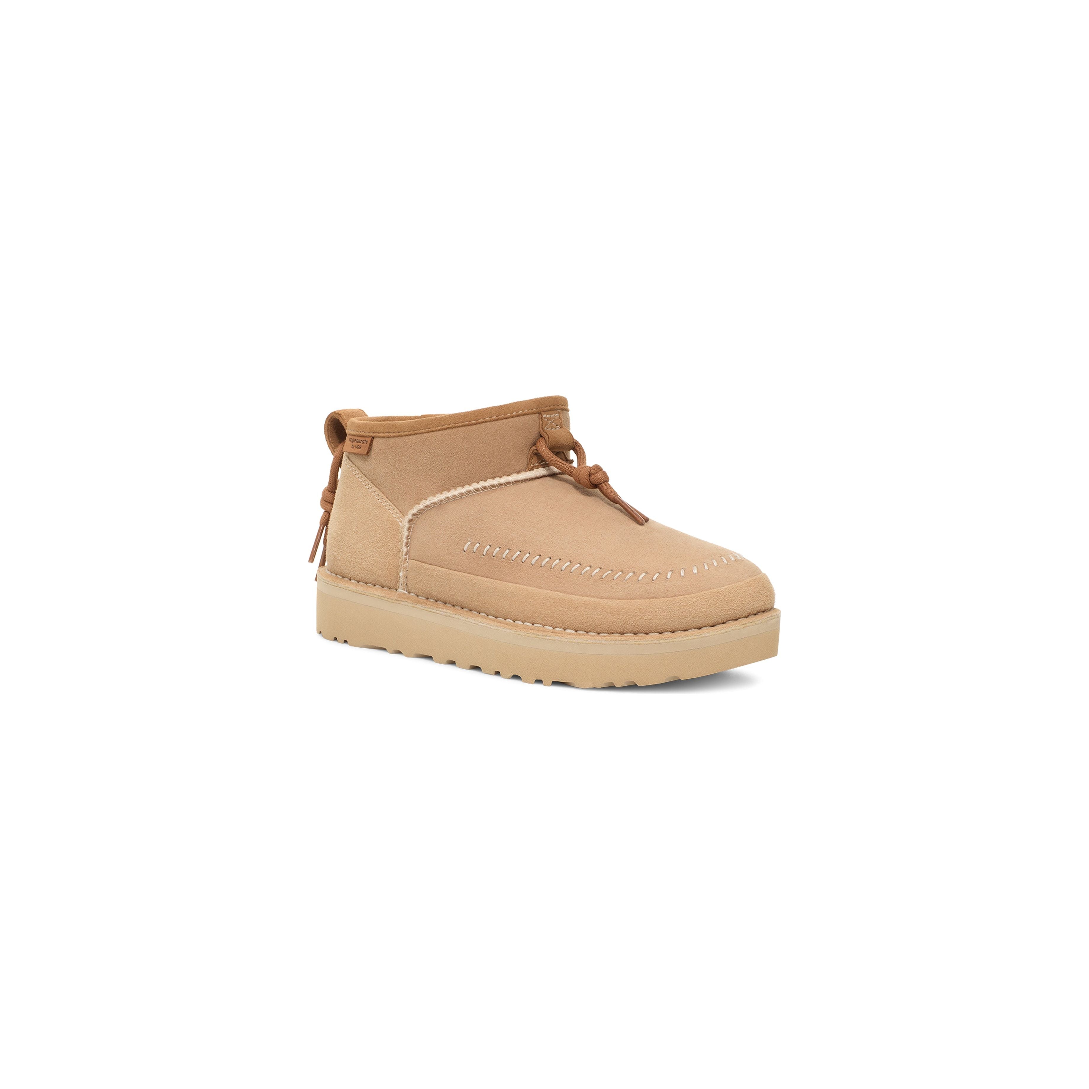 UGG All Gender Ultra Mini Crafted Regenerate in Sand Unisex Footwear