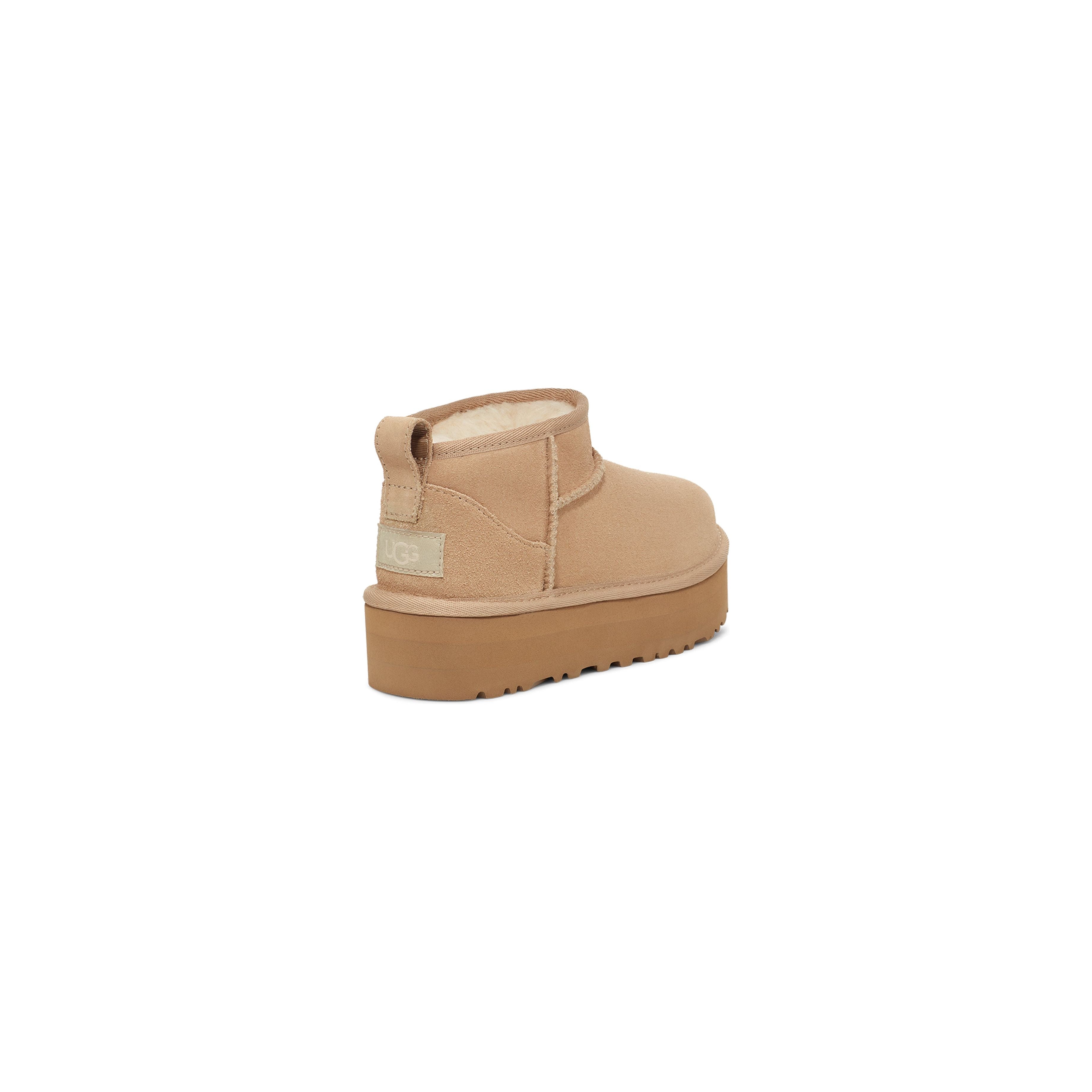 UGG Kid's Classic Ultra Mini Platform in Sand Kid's Boots