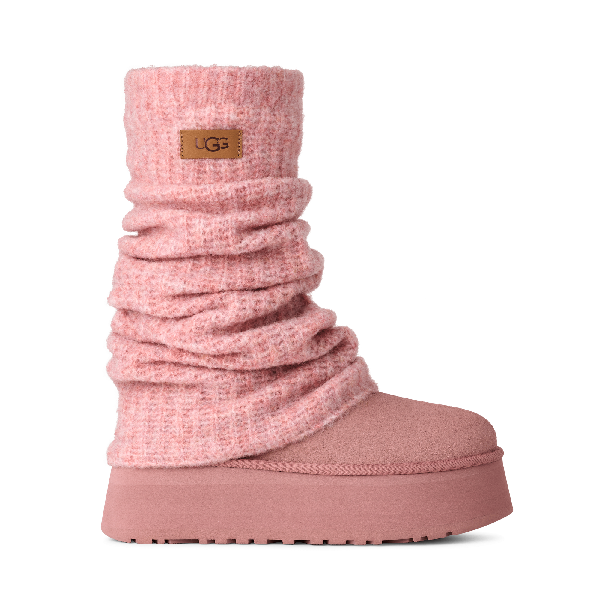日本未発売UGG Mini Dipper ピンク ショートブーツのみ UGG Women's Classic Mini Dipper Legwarmer in Pink Dawn