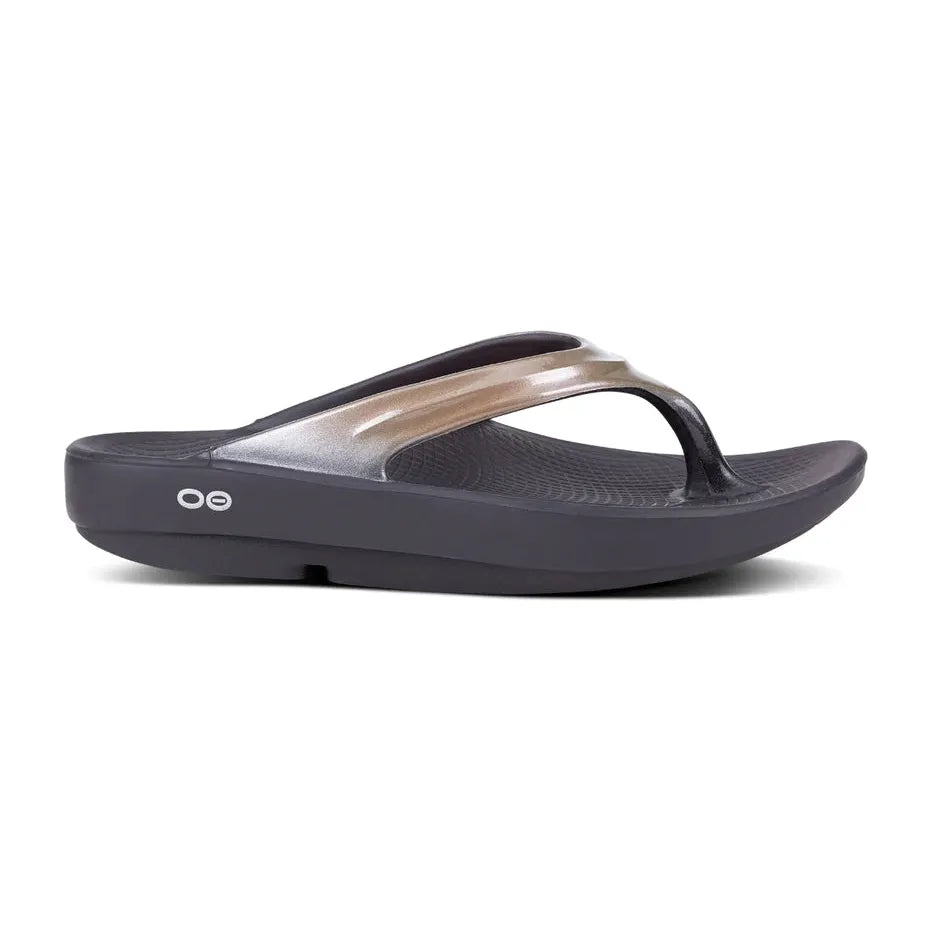 OOFOS Women's OOlala Thong Sandal in Latte Women's Footwear