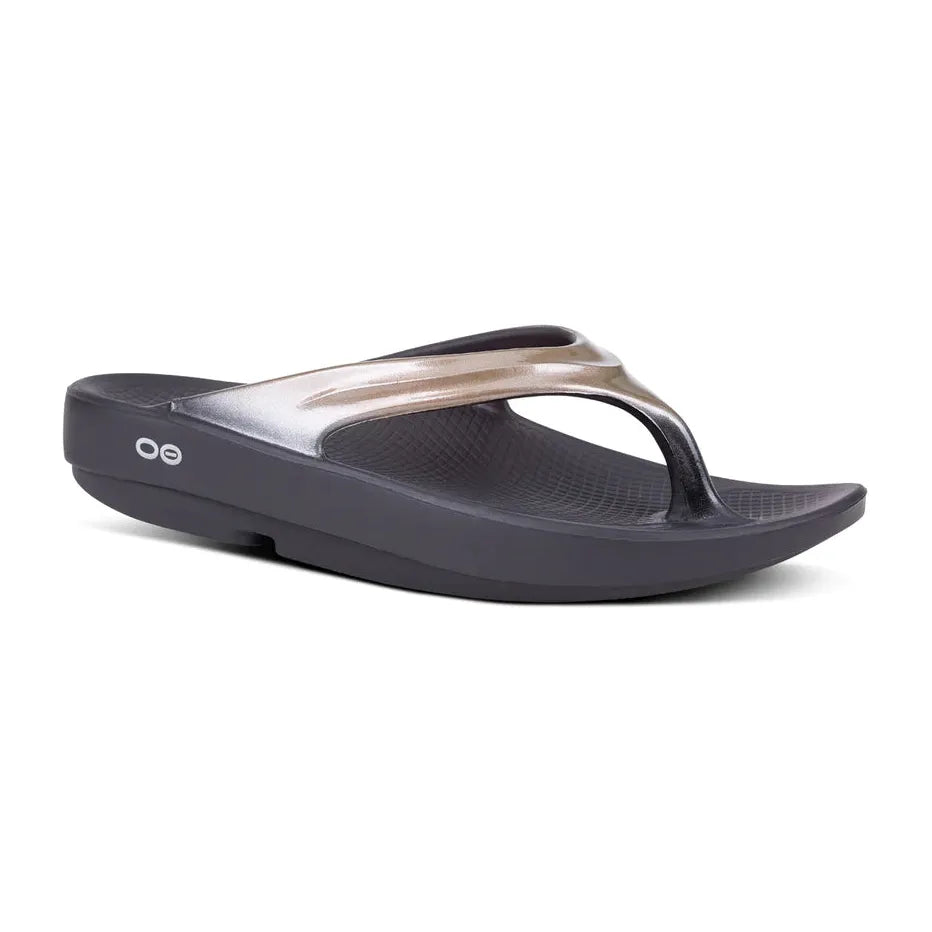 OOFOS Women's OOlala Thong Sandal in Latte Women's Footwear