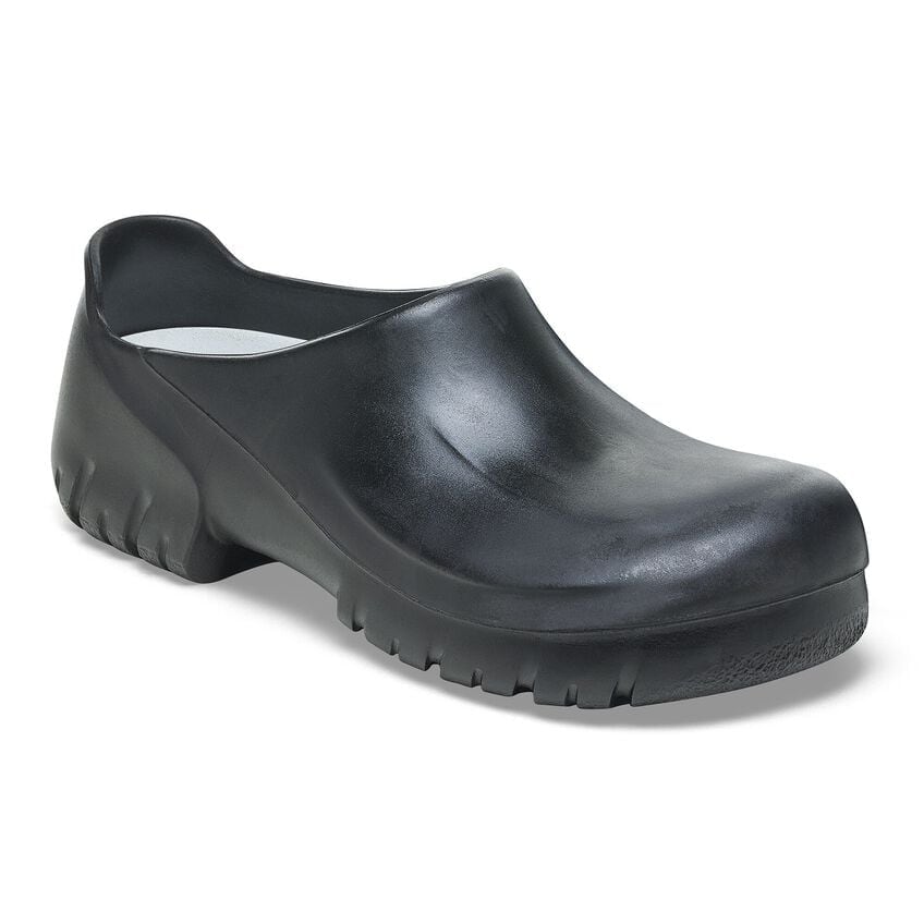 Birkenstock A640 Polyurethane Clog in Black  Men's Footwear