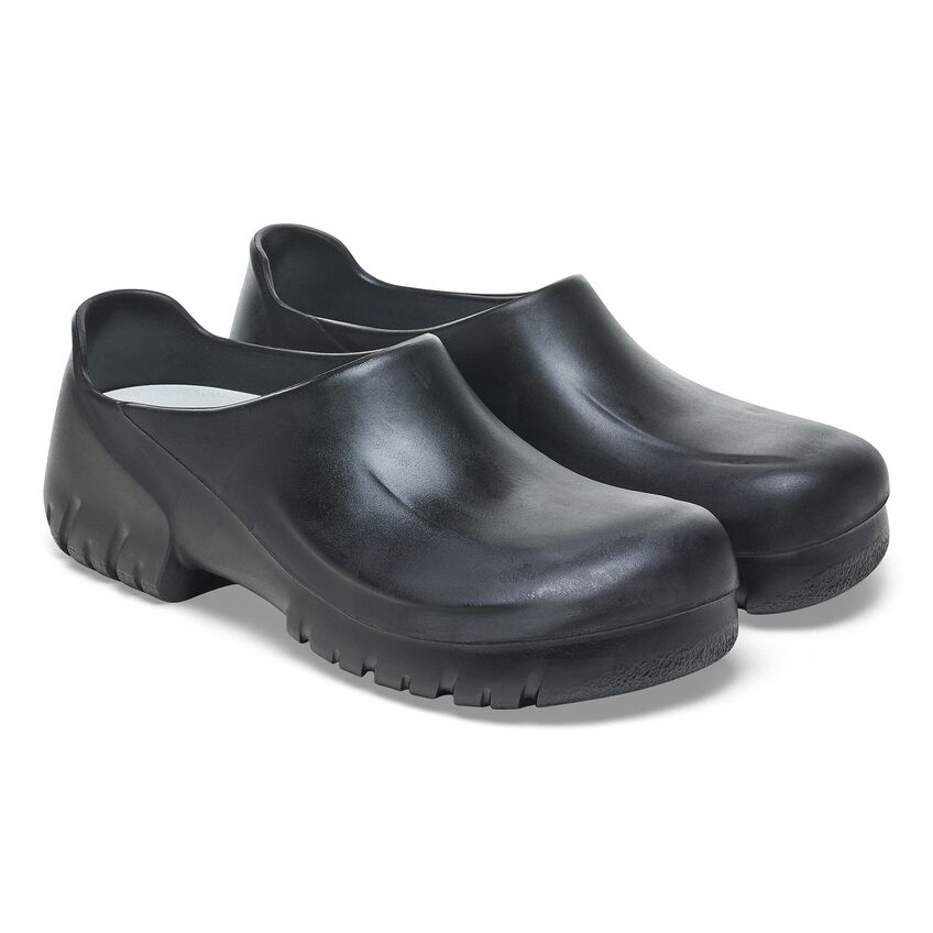 Birkenstock A640 Polyurethane Clog in Black  Men's Footwear