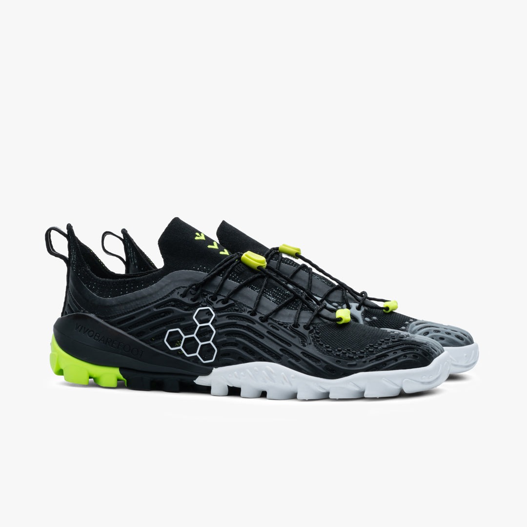 Vivobarefoot Men's Hydra ESC in Obsidian Lemon Zest Men's Footwear