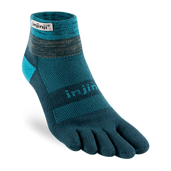 Injinji Men's Trail Midweight Mini-Crew in Midnight