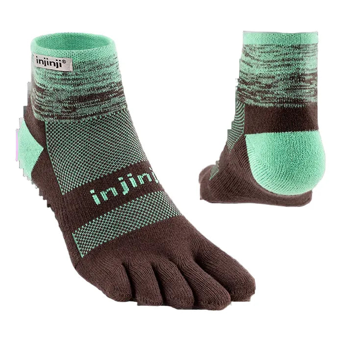 Injinji Men's Trail Midweight Mini-Crew in Mint
