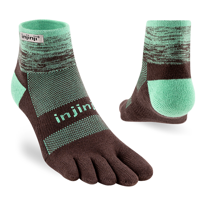 Injinji Men's Trail Midweight Mini-Crew in Mint