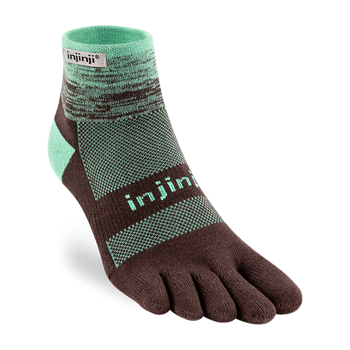 Injinji Men's Trail Midweight Mini-Crew in Mint