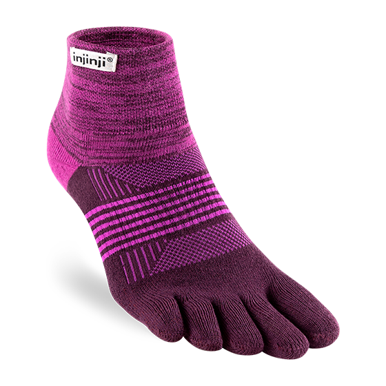 Injinji Women's Trail Midweight Mini Crew in Violet