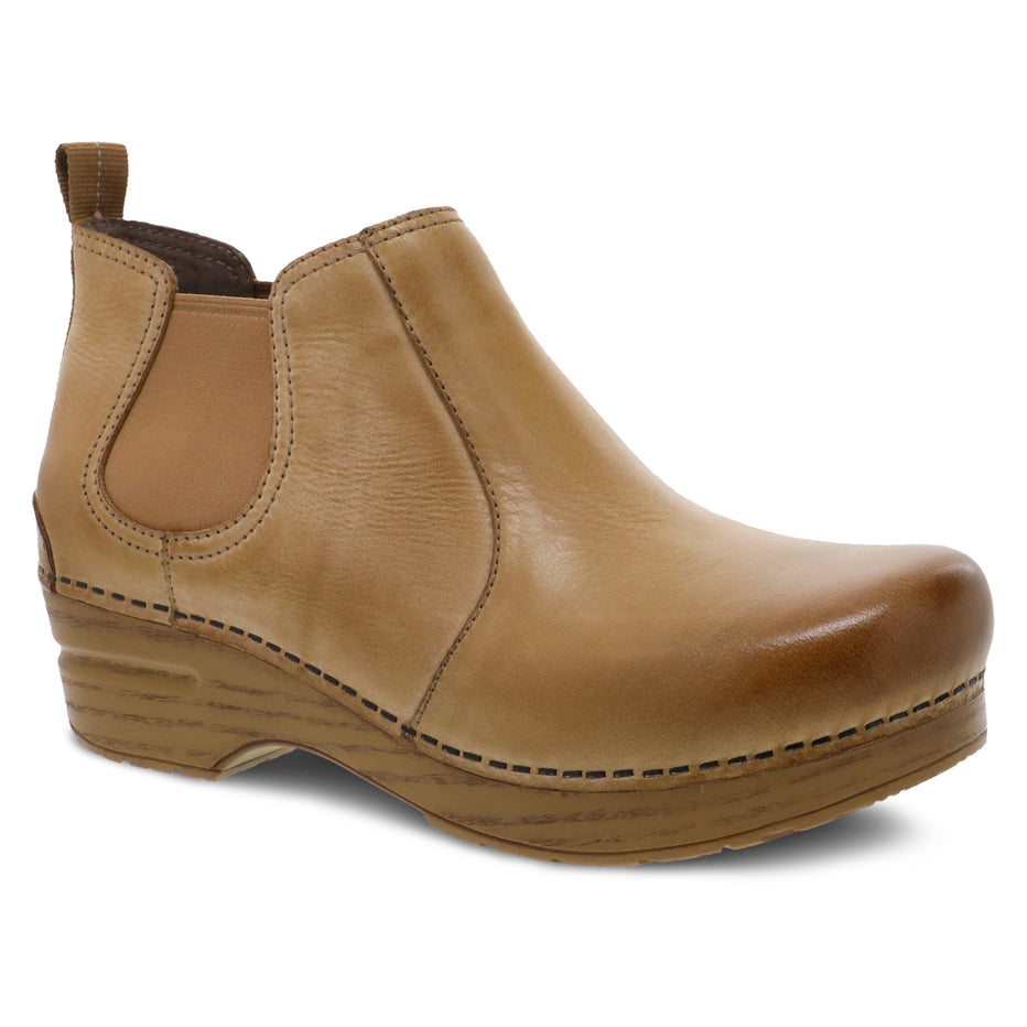 Dansko Women's Frankie Boot in Honey Distressed Shoes