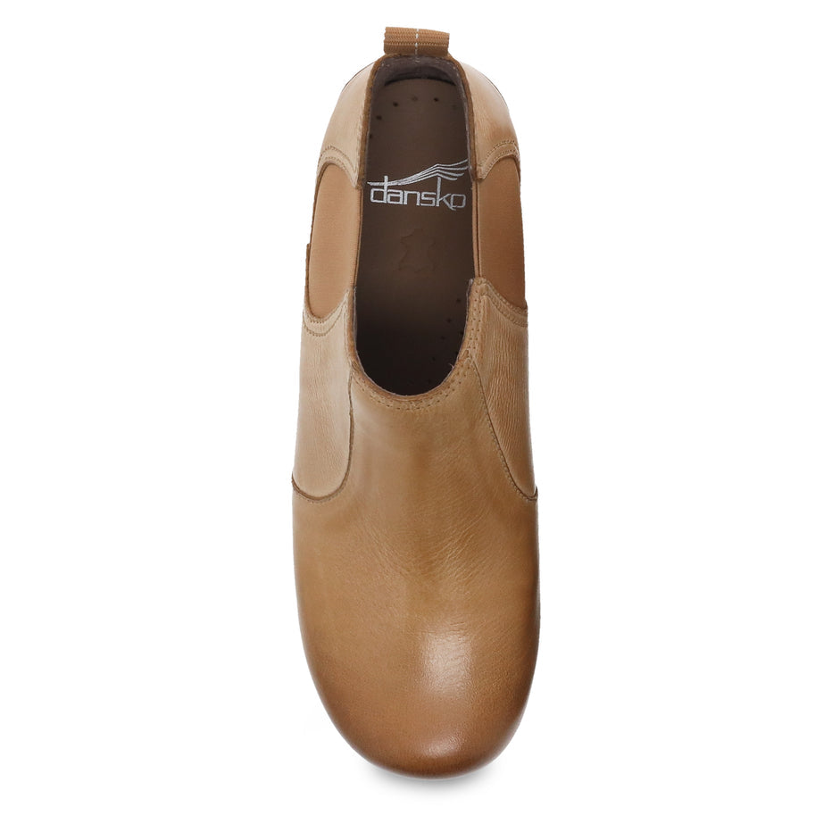 Dansko Women's Frankie Boot in Honey Distressed Shoes