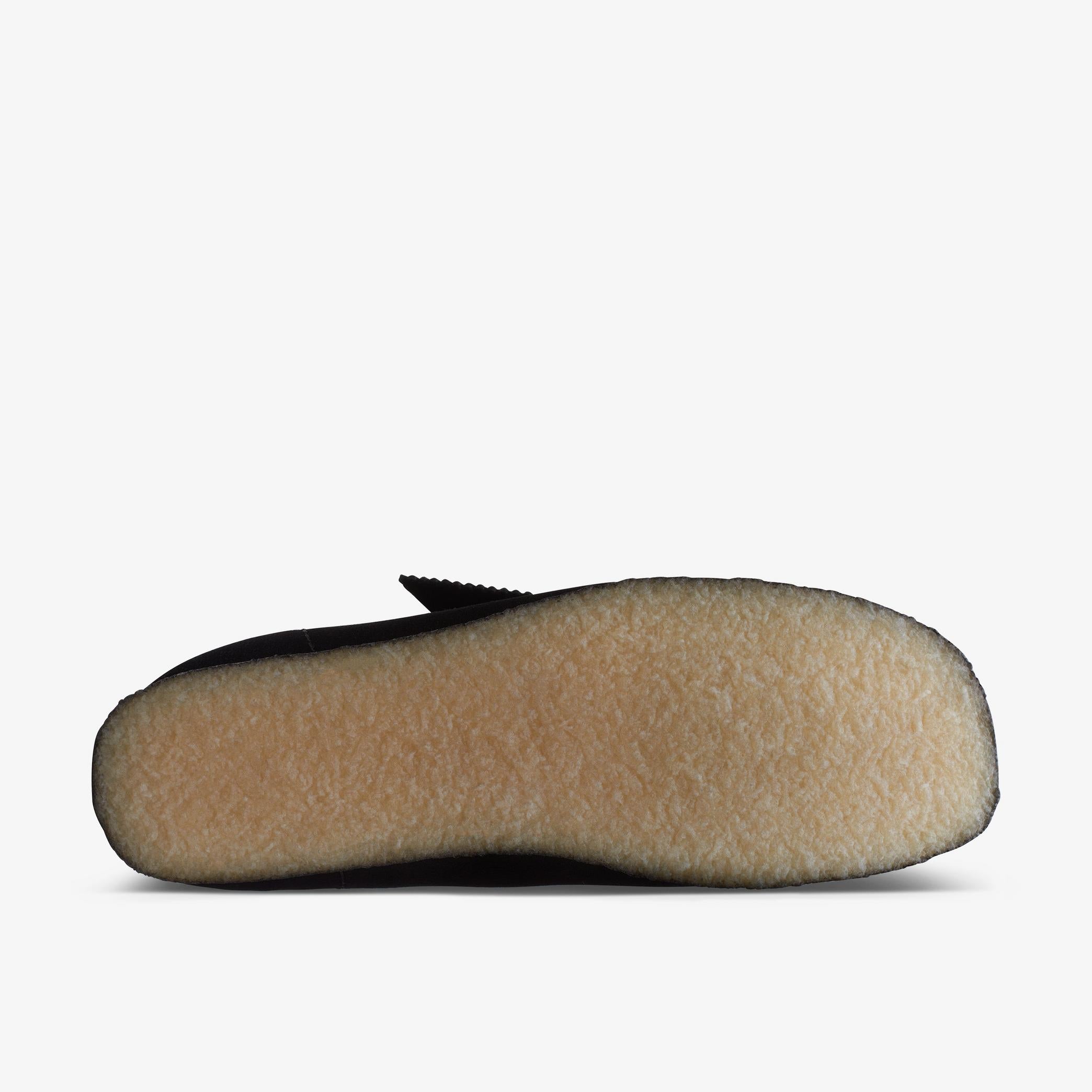 Clarks Men's Wallabee Boot in Black Suede Shoes