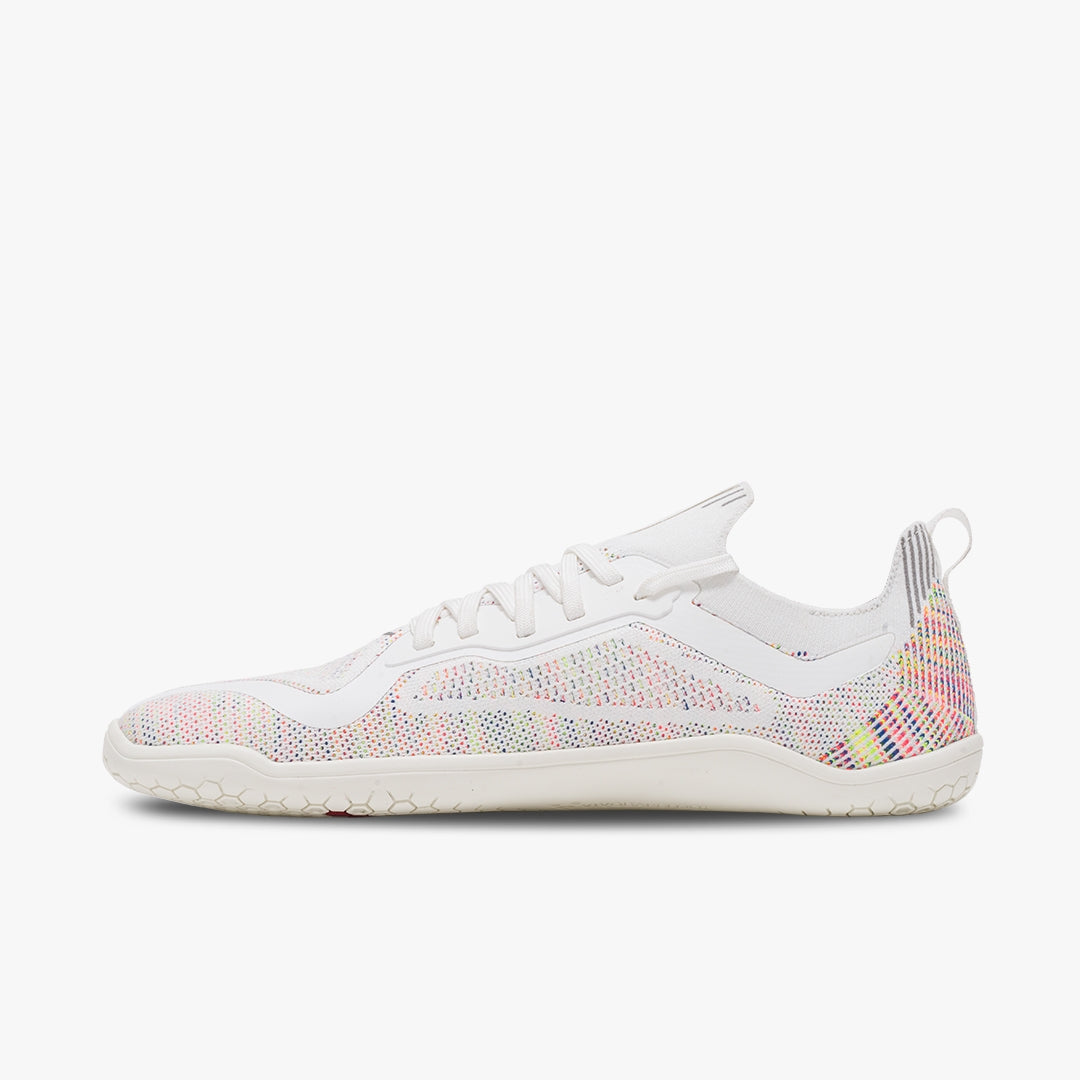 Vivobarefoot Men's Primus Lite Knit in Bright White Iridescent Men's Footwear