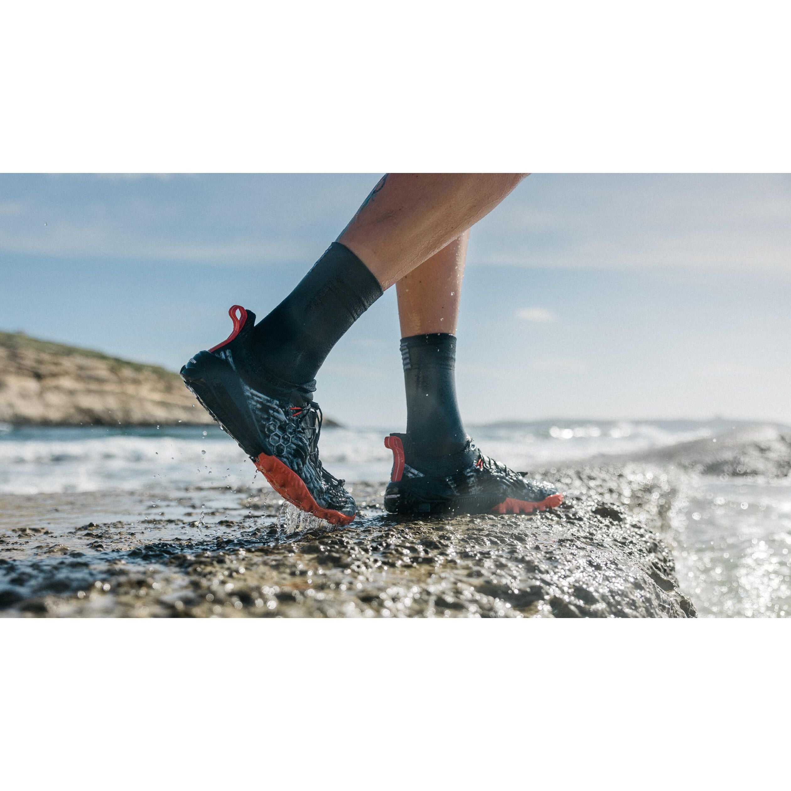 Vivobarefoot Men's Hydra ESC in Obsidian Lemon Zest Men's Footwear