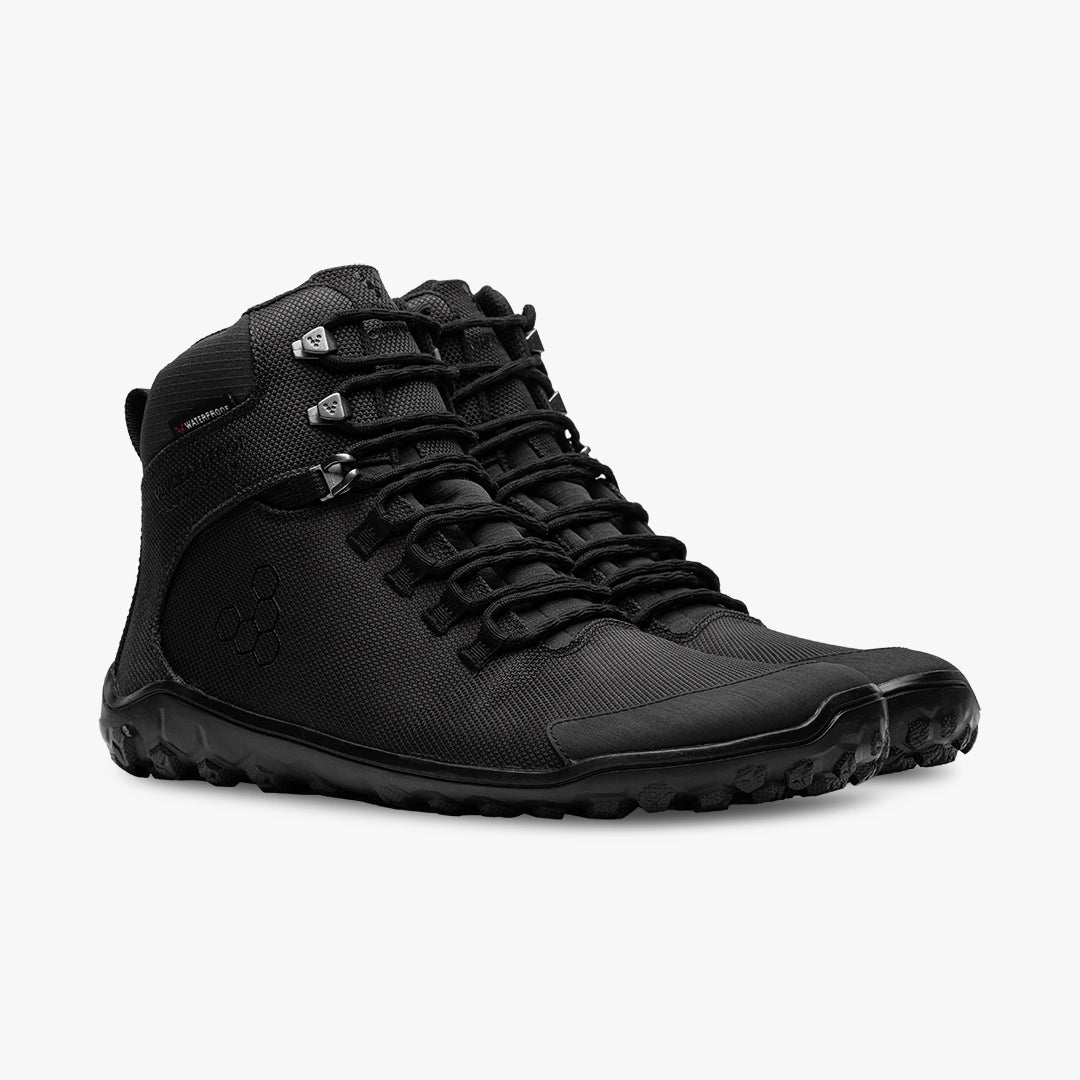 Vivobarefoot Men Tracker Textile FG2 in Obsidian Footwear