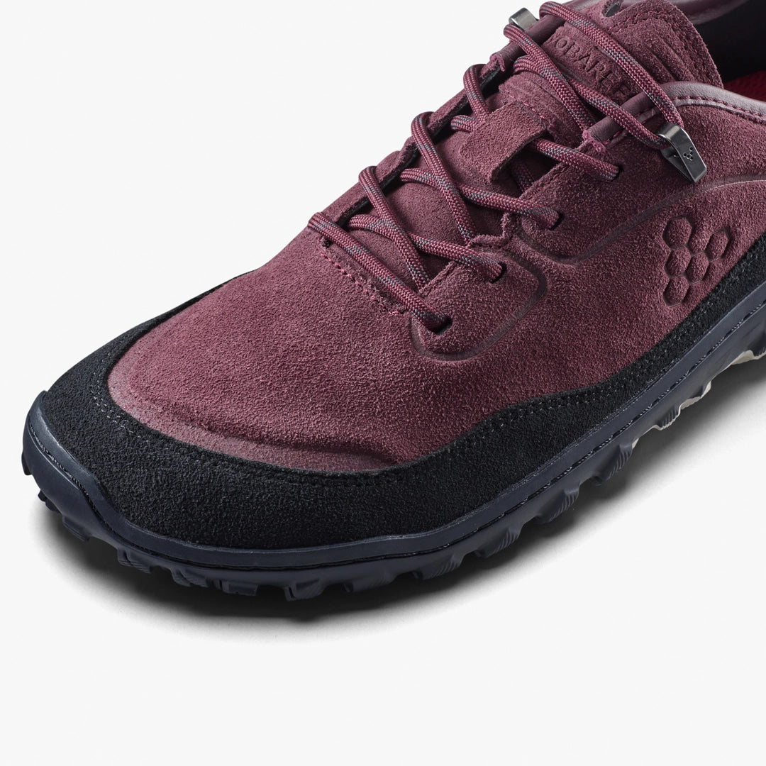 Vivobarefoot Men's Tracker Leather AT Low II Suede in Fig