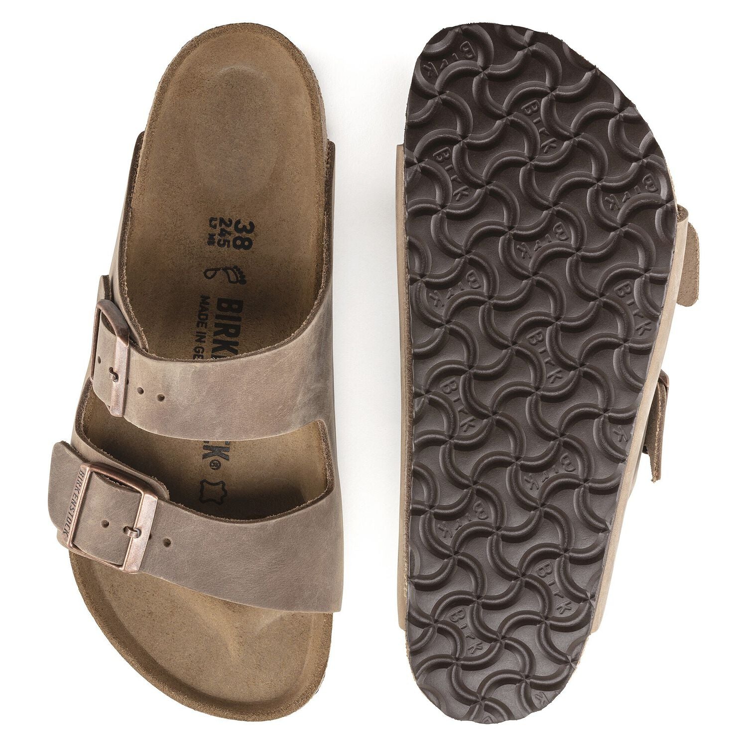 Birkenstock Arizona Oiled Leather in Tobacco Brown Footwear