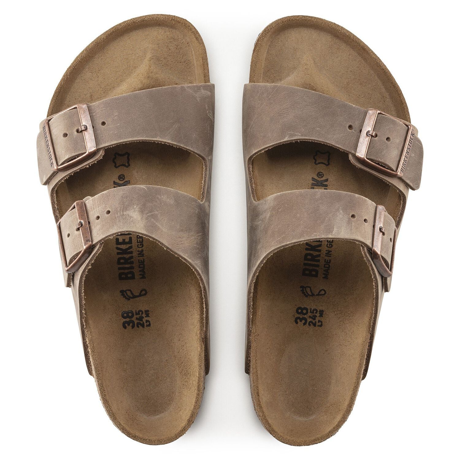 Birkenstock Arizona Oiled Leather in Tobacco Brown Footwear