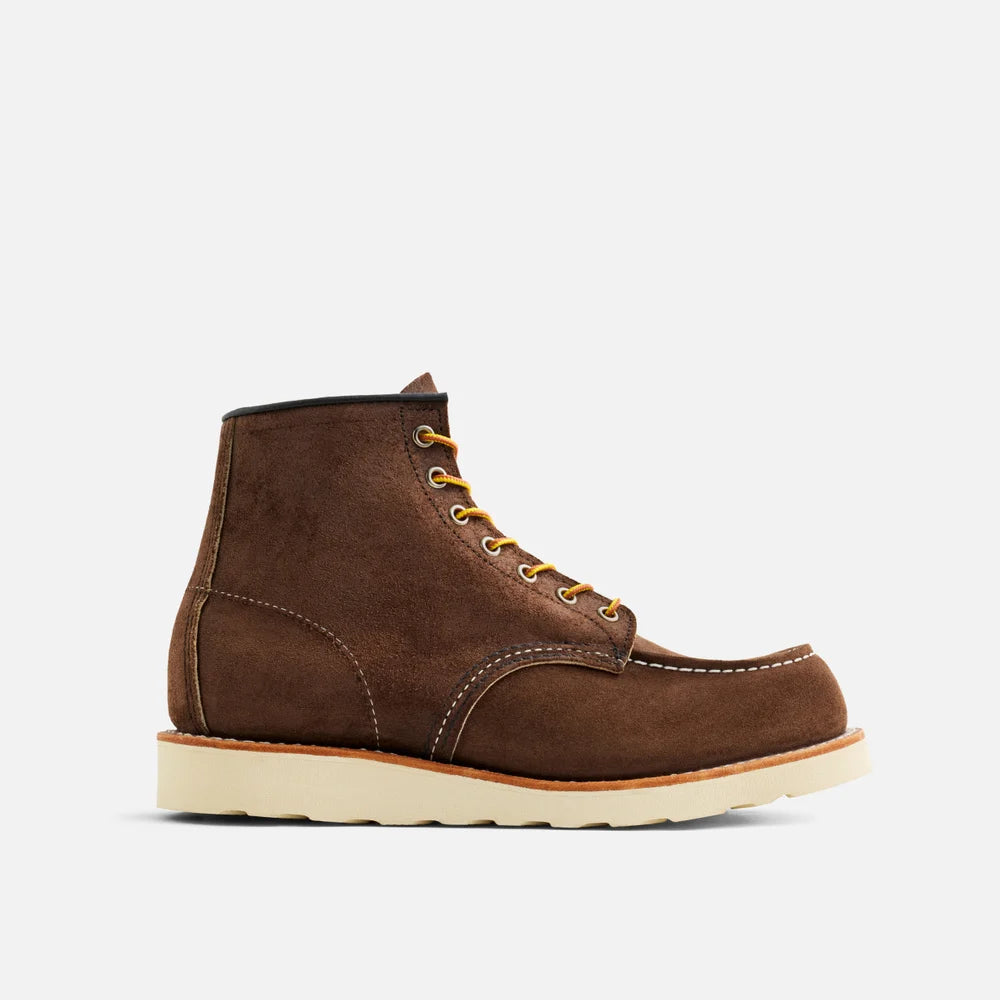 Red Wing Men's 8836 - CLASSIC MOC® 6-inch Boot in Chocolate Muleskinner Roughout Leather