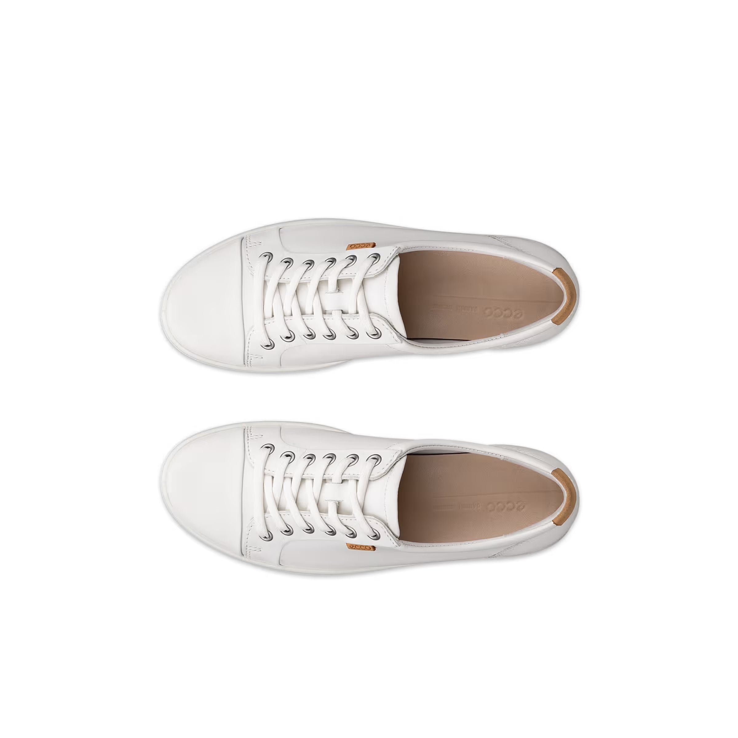 ECCO Women's Soft 7 Leather Sneaker in White