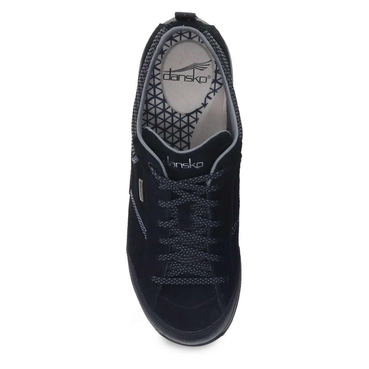 Dansko Women's Paisley in Black Black Suede Shoes