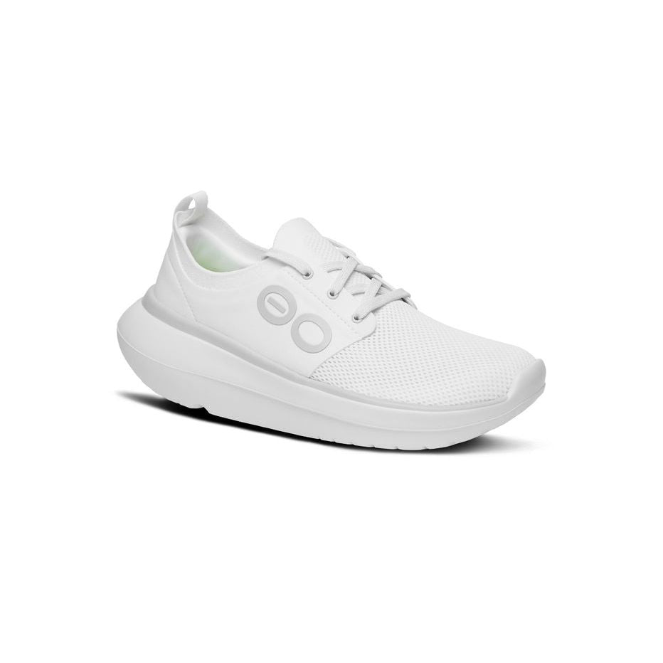 OOFOS Women's OOMY Stride Shoe in White