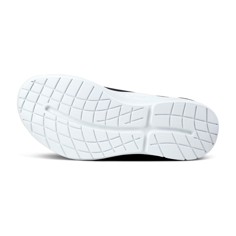OOFOS Men's OOmg Sport Low Shoe in White/Black Men's Footwear