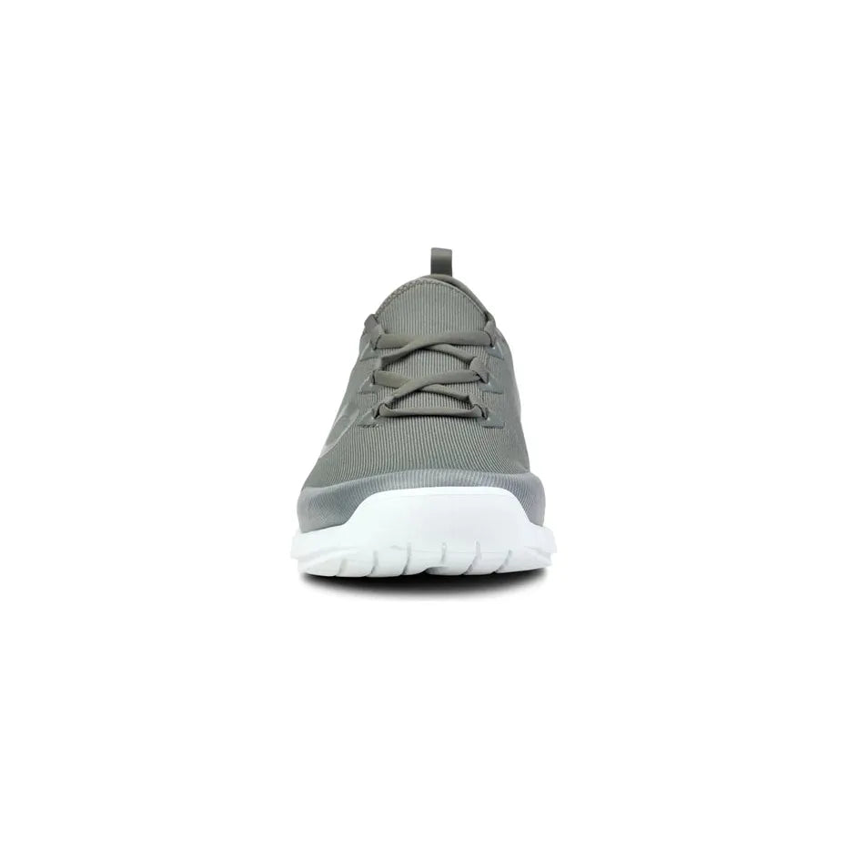 OOFOS Men's OOmg Sport LS Low Shoe in White and Olive Men's Footwear