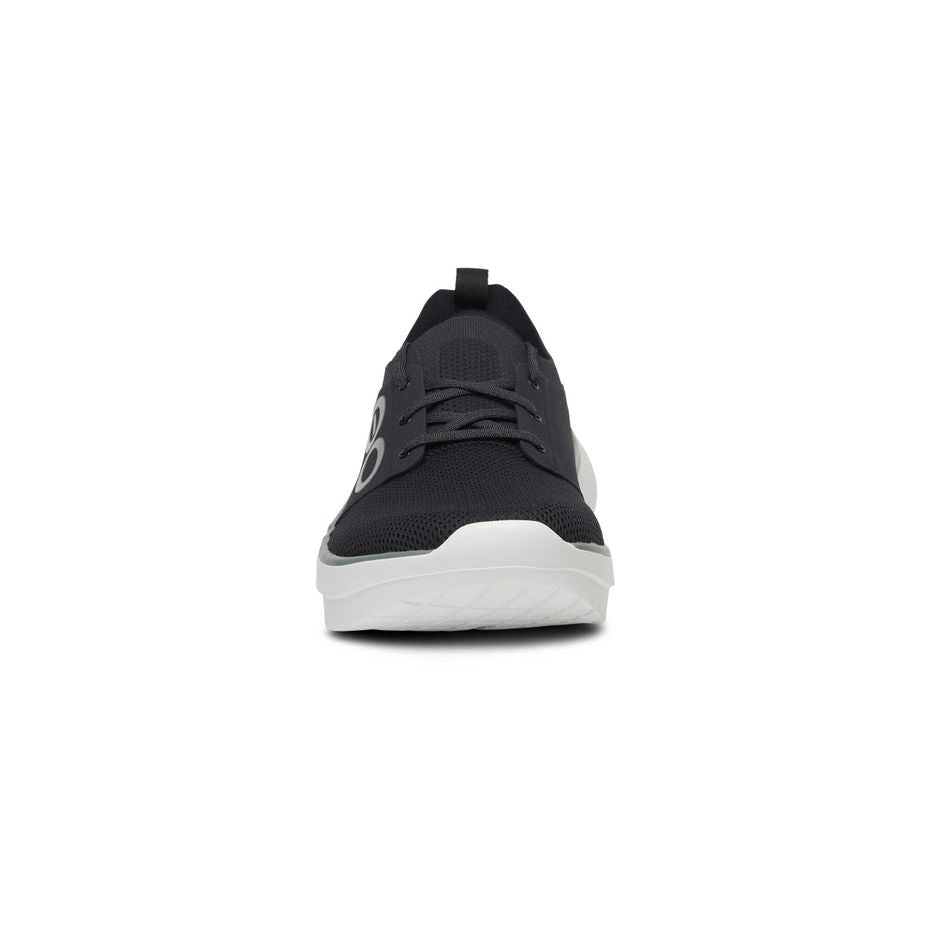 OOFOS Men's OOMY Stride Shoe in White Black