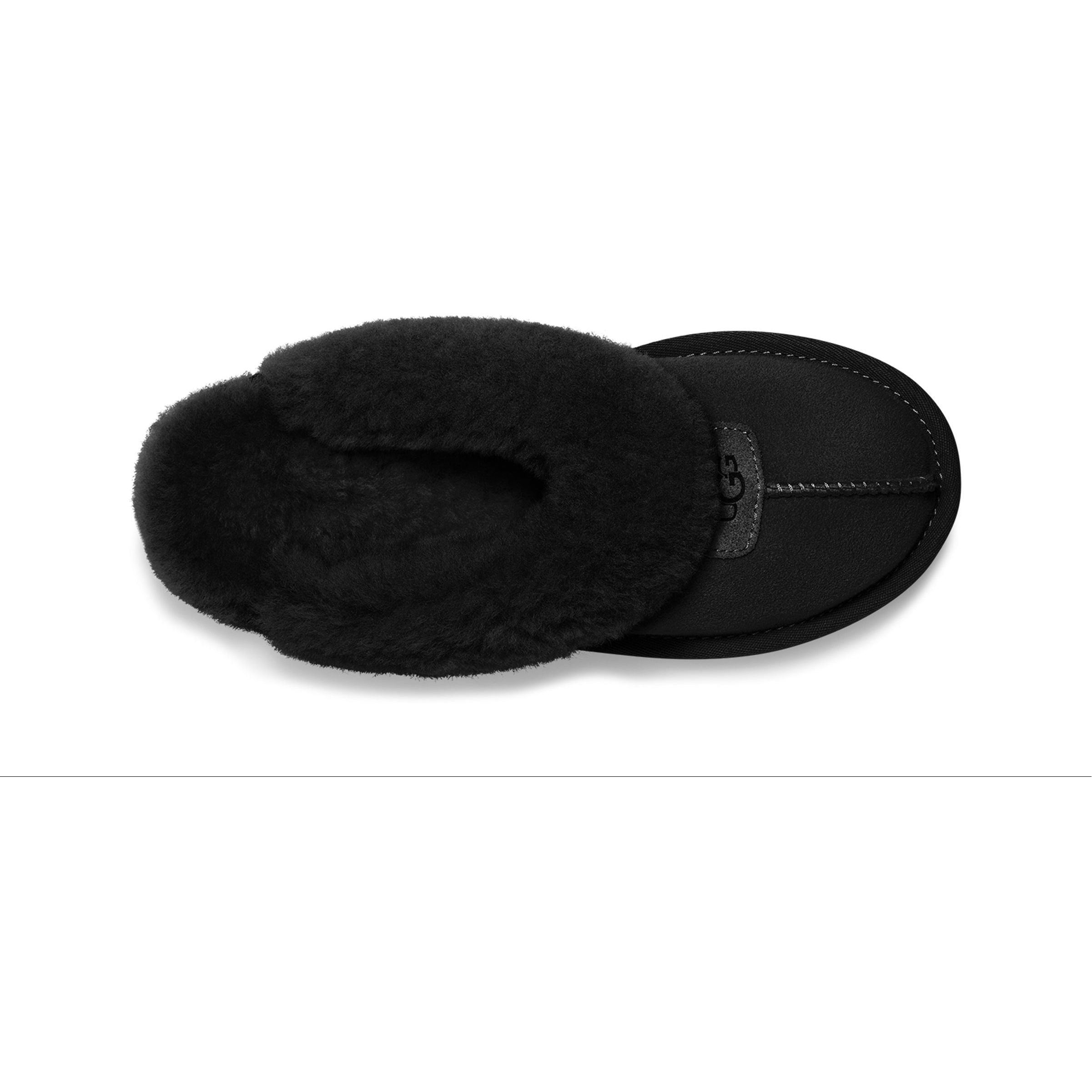 UGG Women's Coquette Slipper in Black-Footprint USA