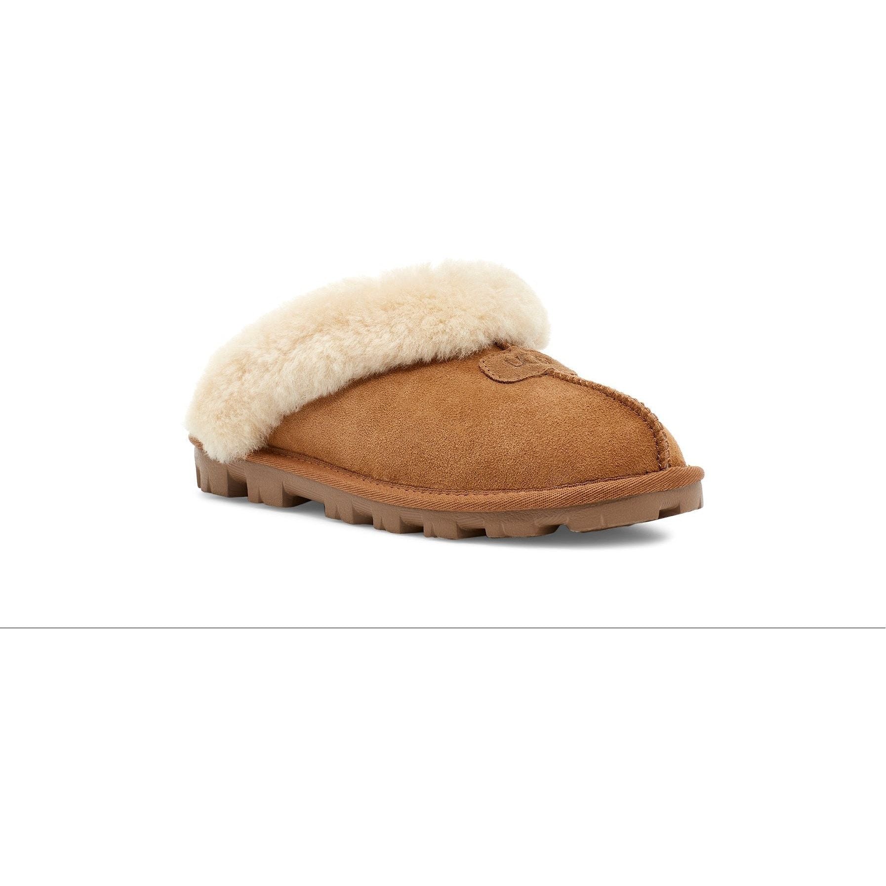 UGG Women's Coquette Slipper in Chestnut-Footprint USA