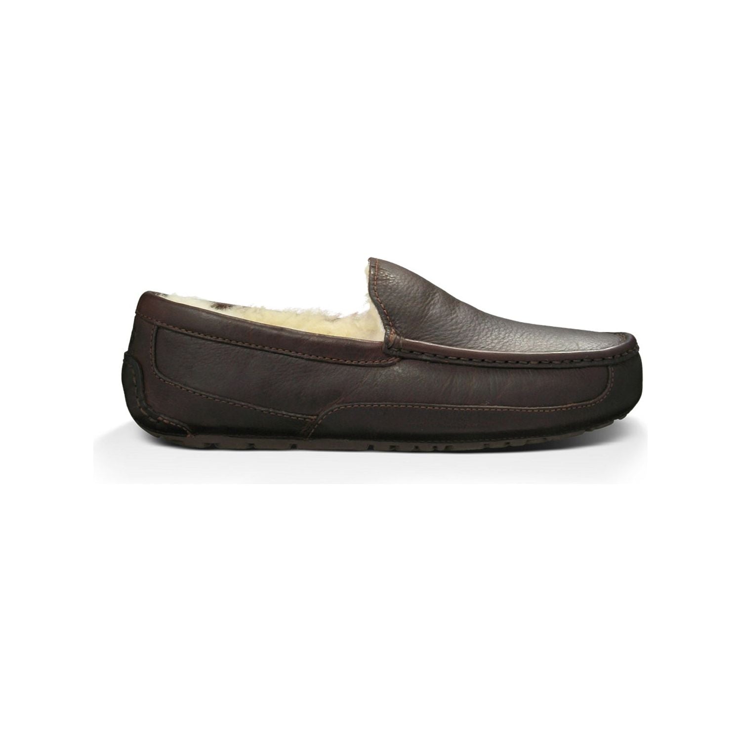 UGG Men's Ascot Leather Slipper in Dark Spice Men's Footwear