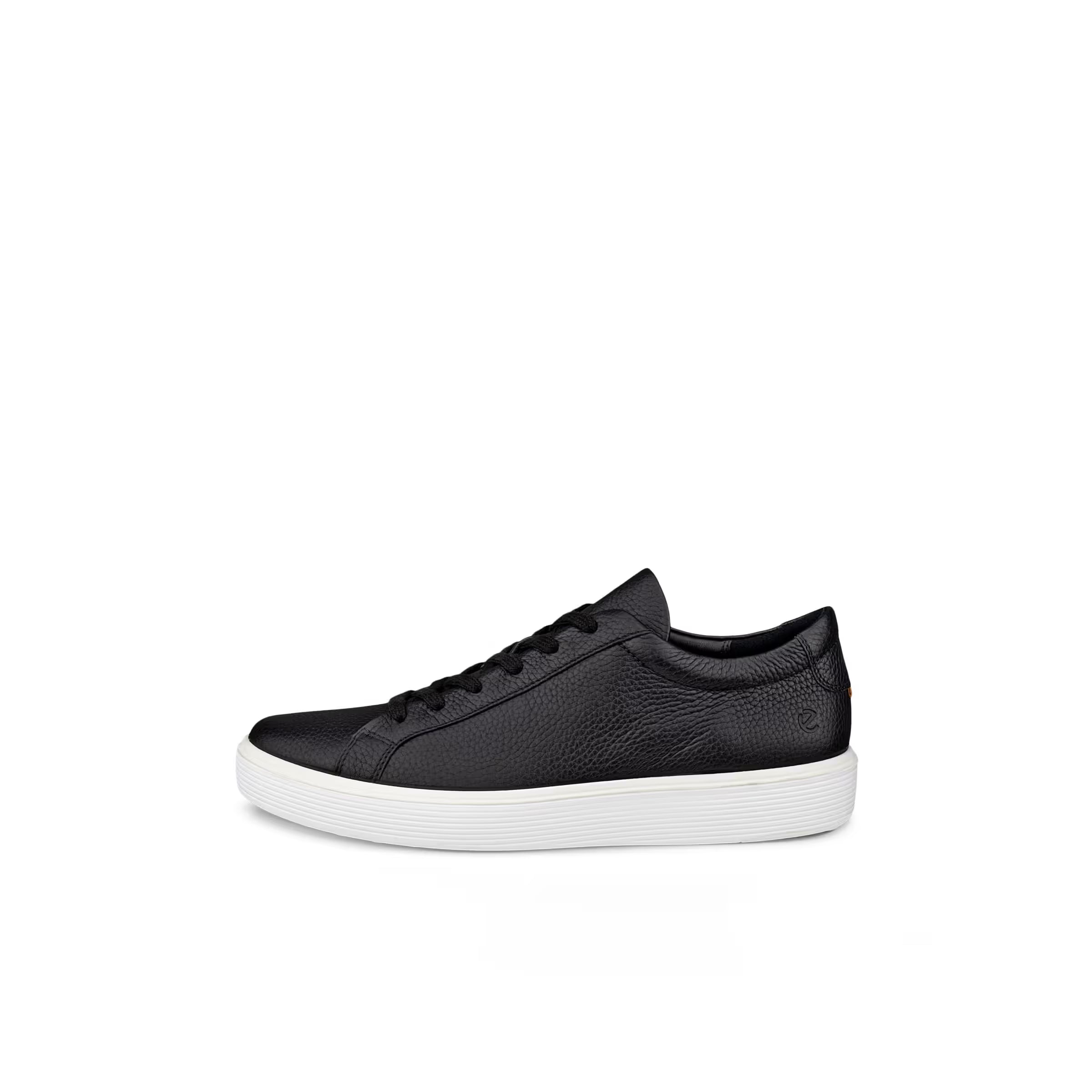 ECCO Men's Soft 60 Leather Sneaker in Black