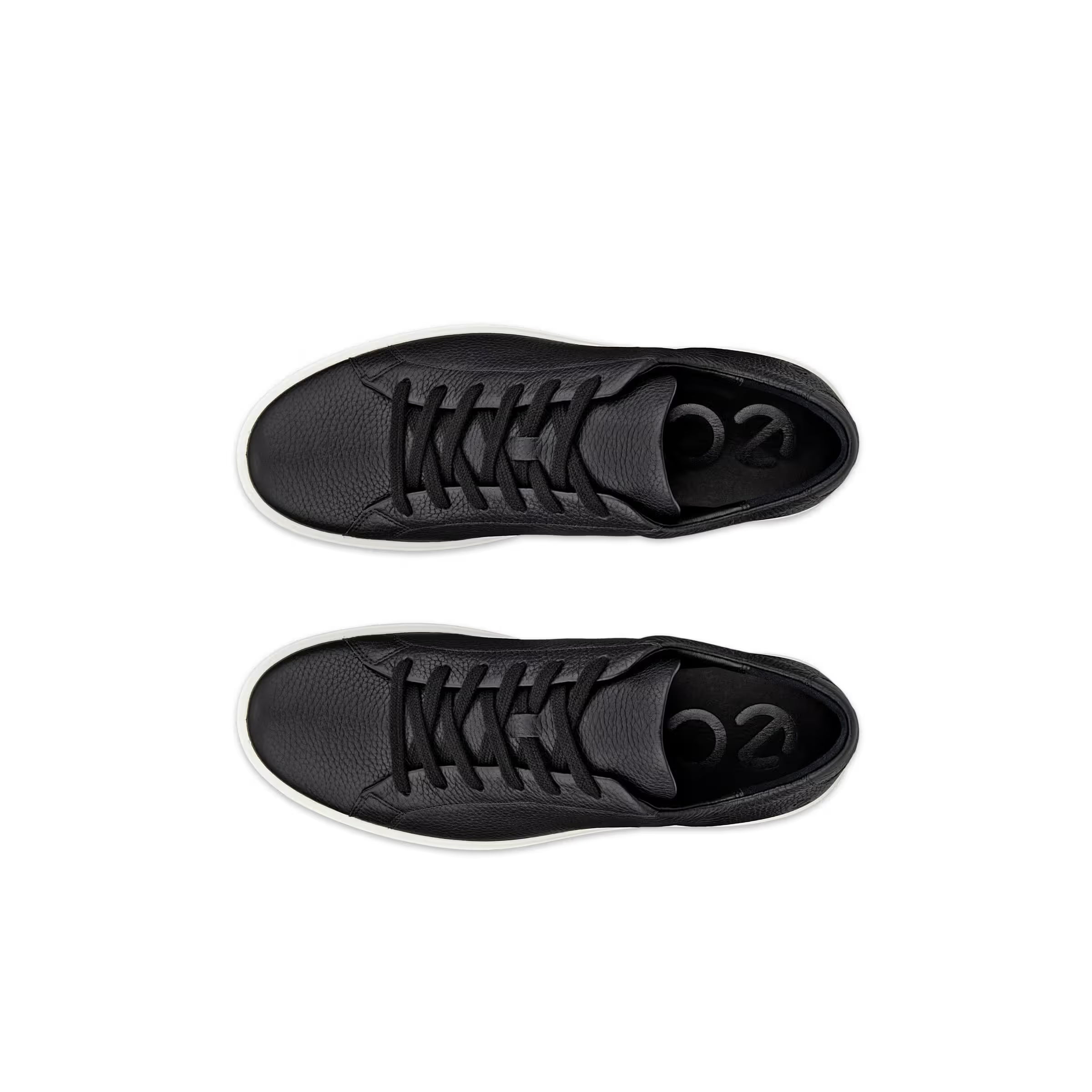 ECCO Men's Soft 60 Leather Sneaker in Black