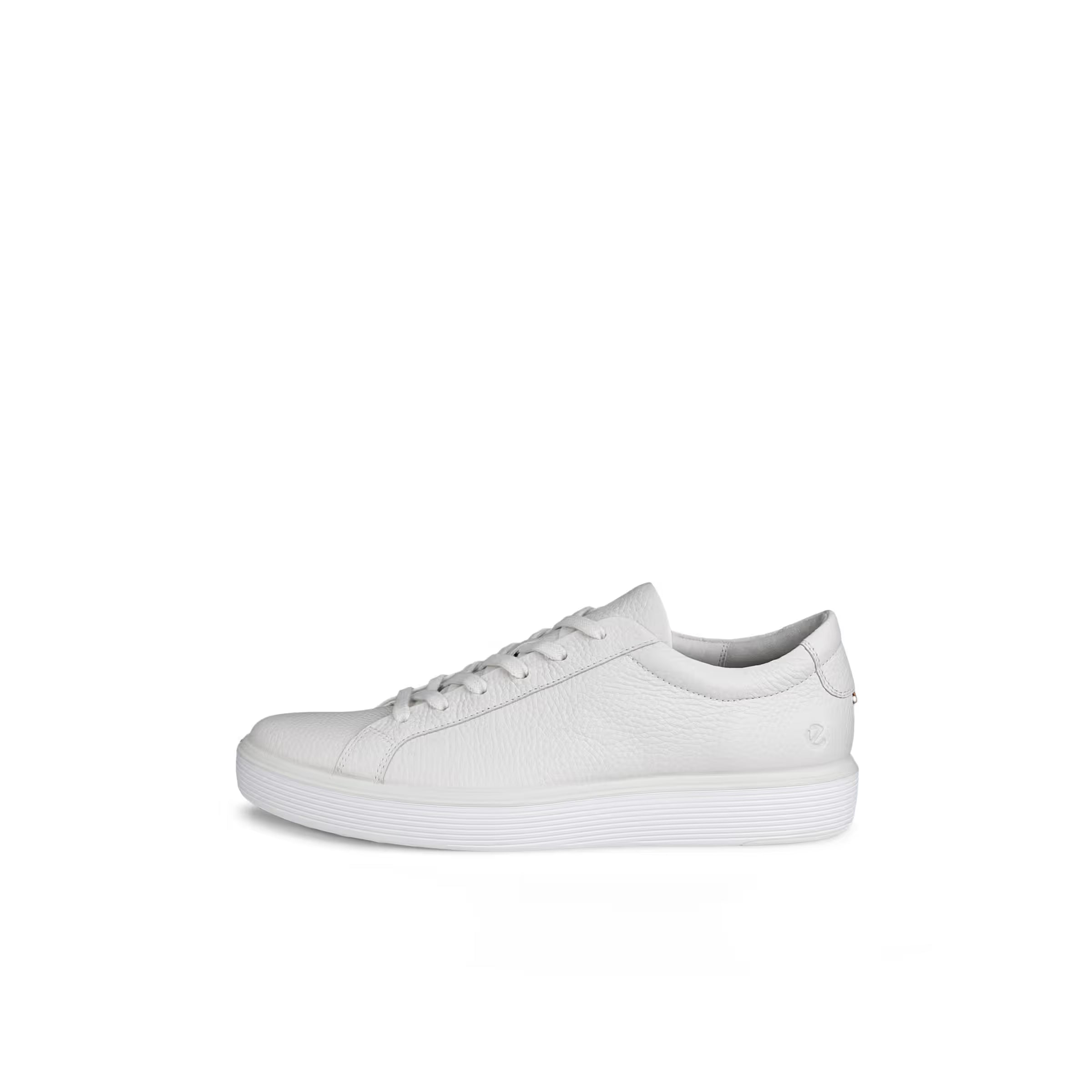 ECCO Men's Soft 60 Leather Sneaker in White