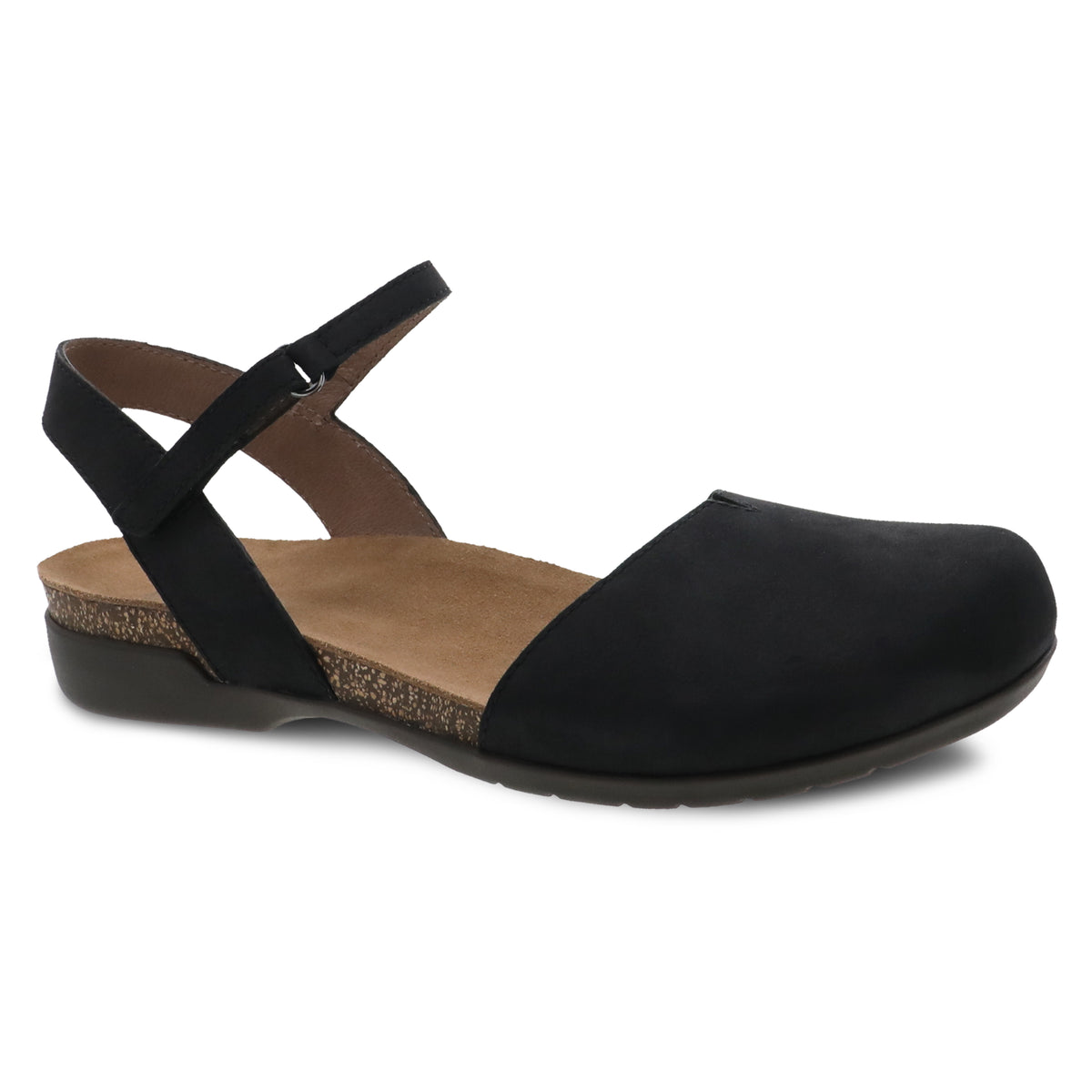Dansko Women's Rowan in Black Nubuck Mary Jane Women's Footwear
