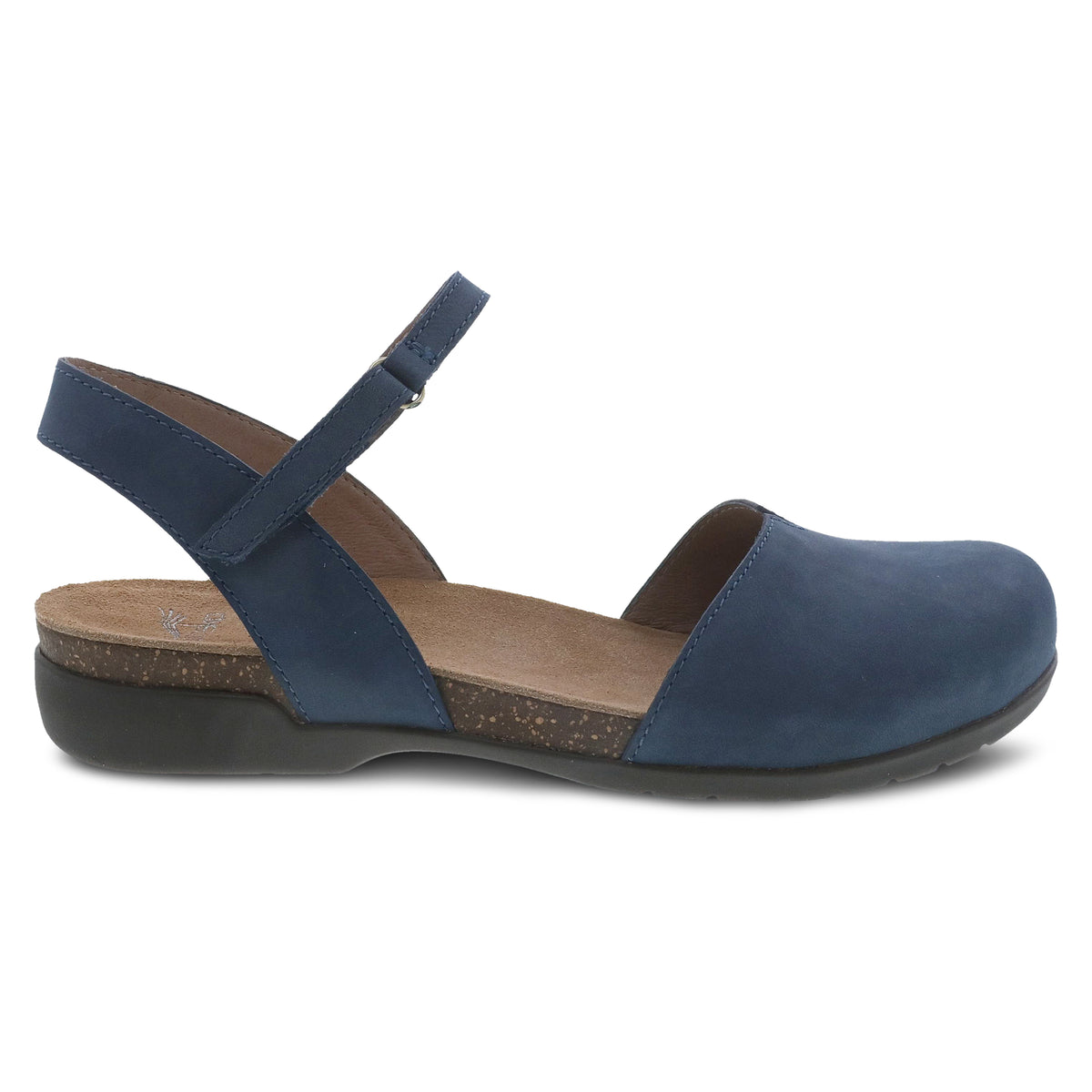Dansko Women's Rowan in Navy Milled Nubuck Mary Jane Shoes
