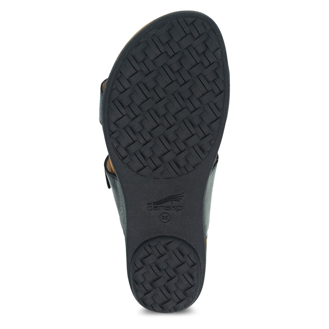 Dansko Women's Justine in Black Calf Sandal Women's Footwear