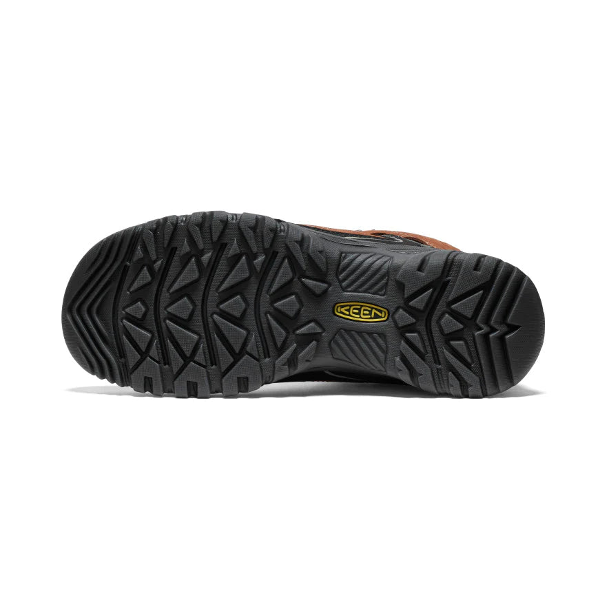 Keen Men's Targhee IV Waterproof Hiking Boot in Bison Black Shoes