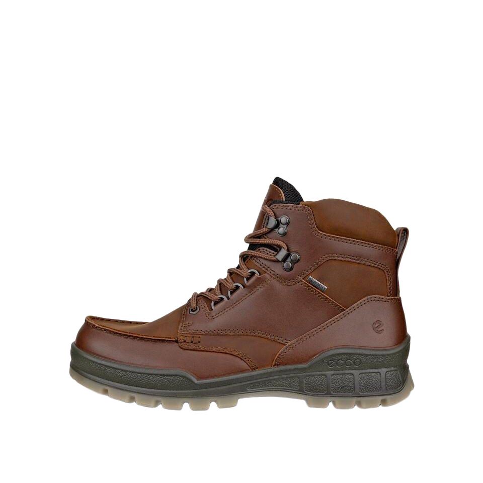 ECCO Men's Track 25 Leather Gore-Tex Mid-Cut Boot in Bison