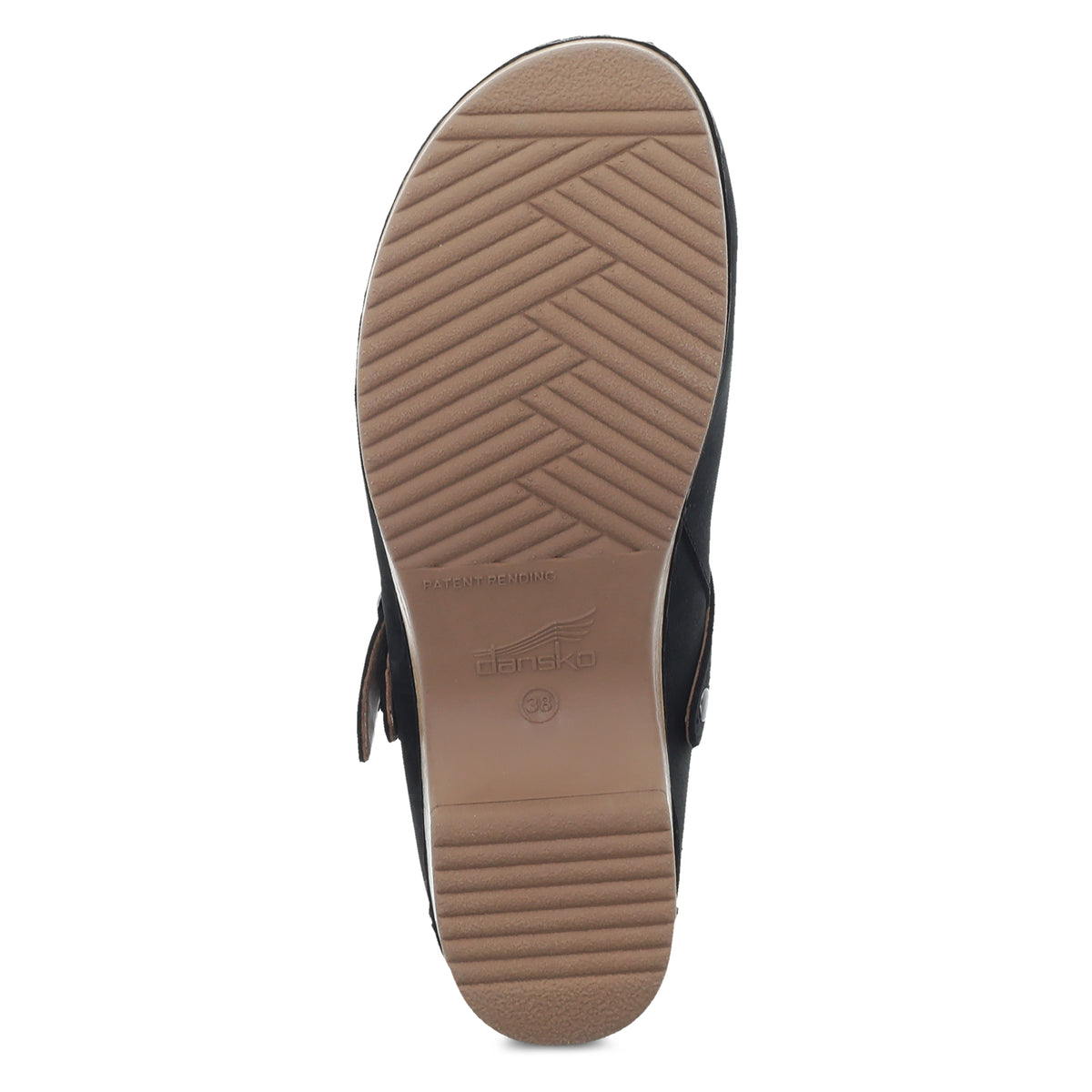 Dansko Women's Brenna in Black Burnished Suede Clog Footwear