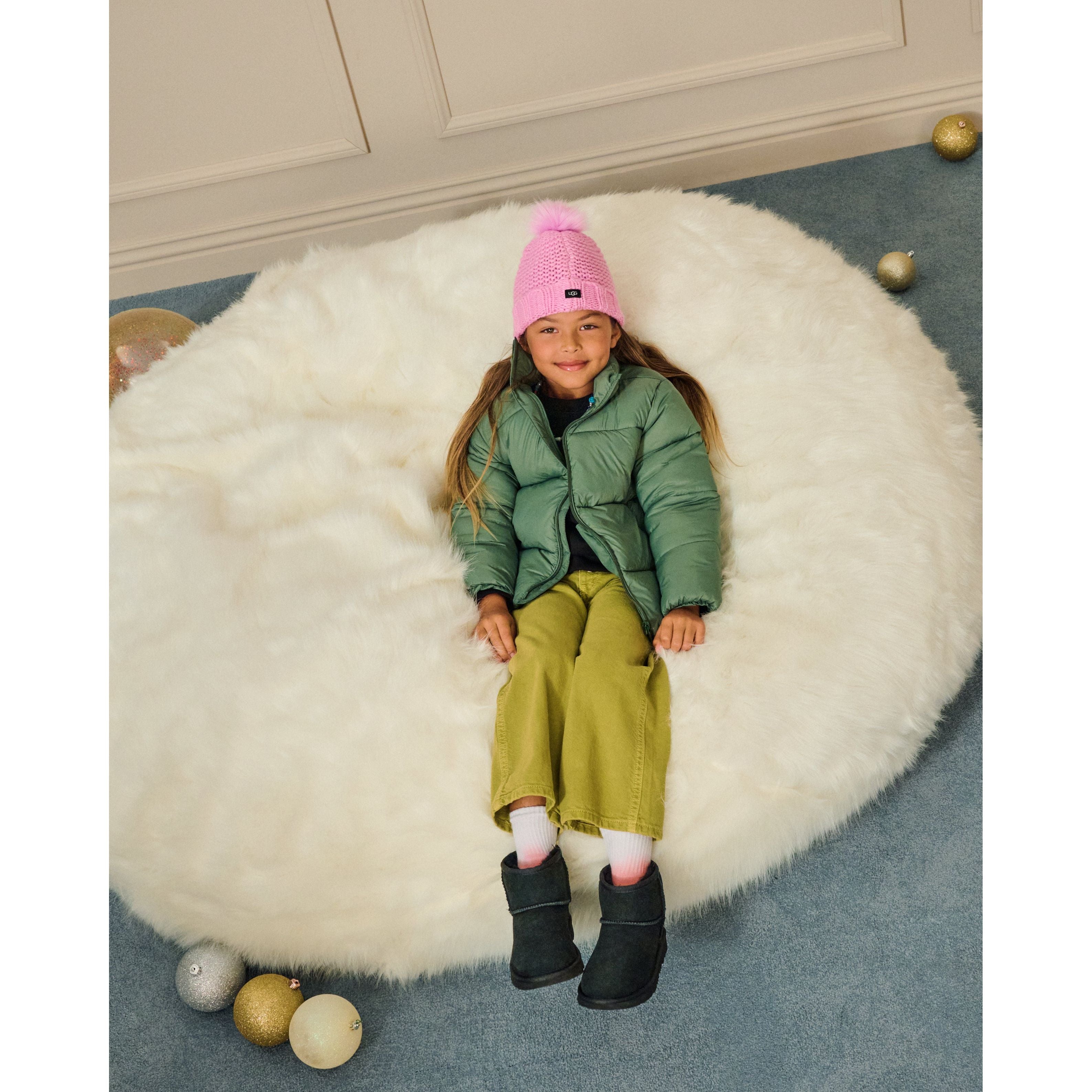 UGG Kid's Classic II Mini Boot in Black Kid's Footwear