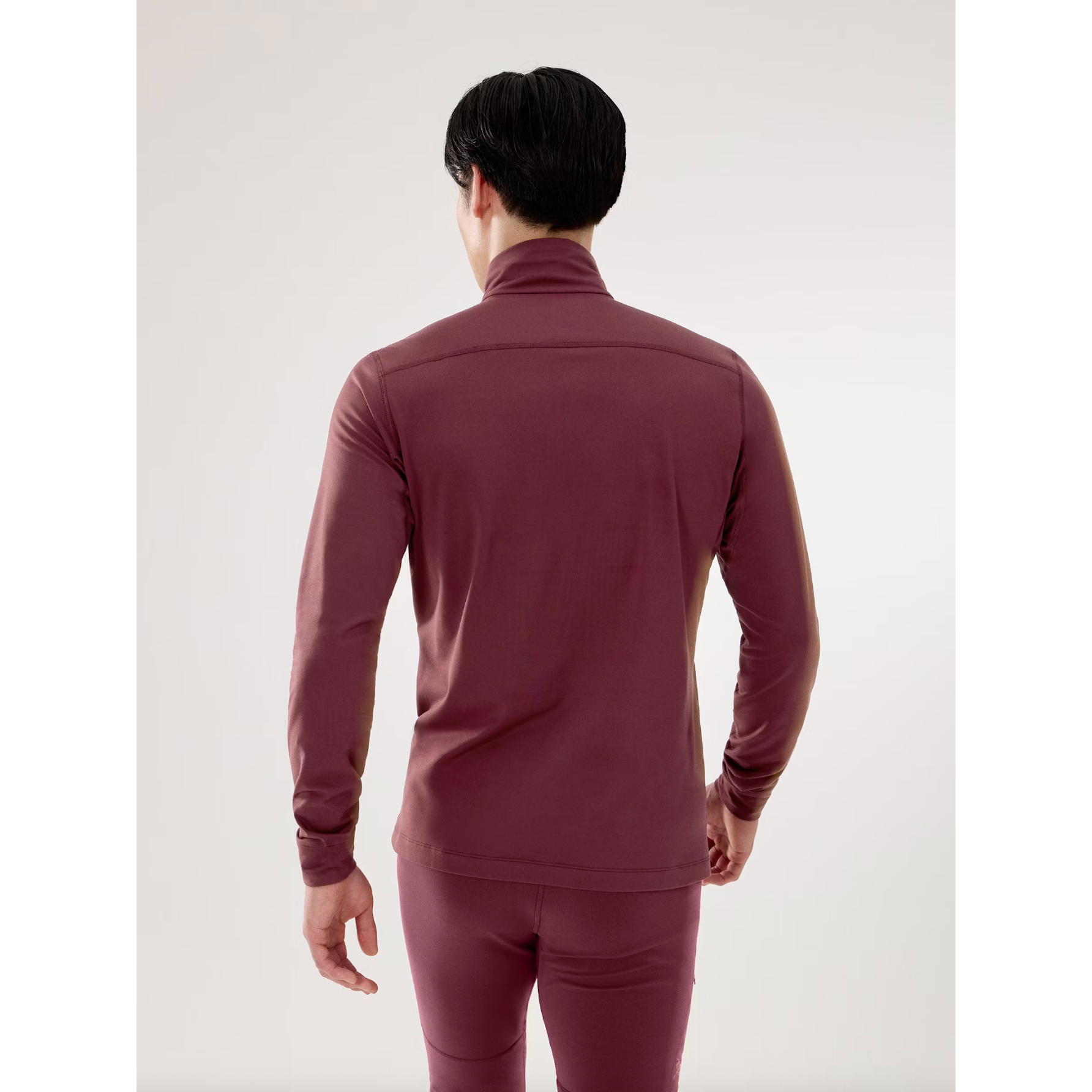 Arc'teryx Men's Rho LT Zip Neck in Mars