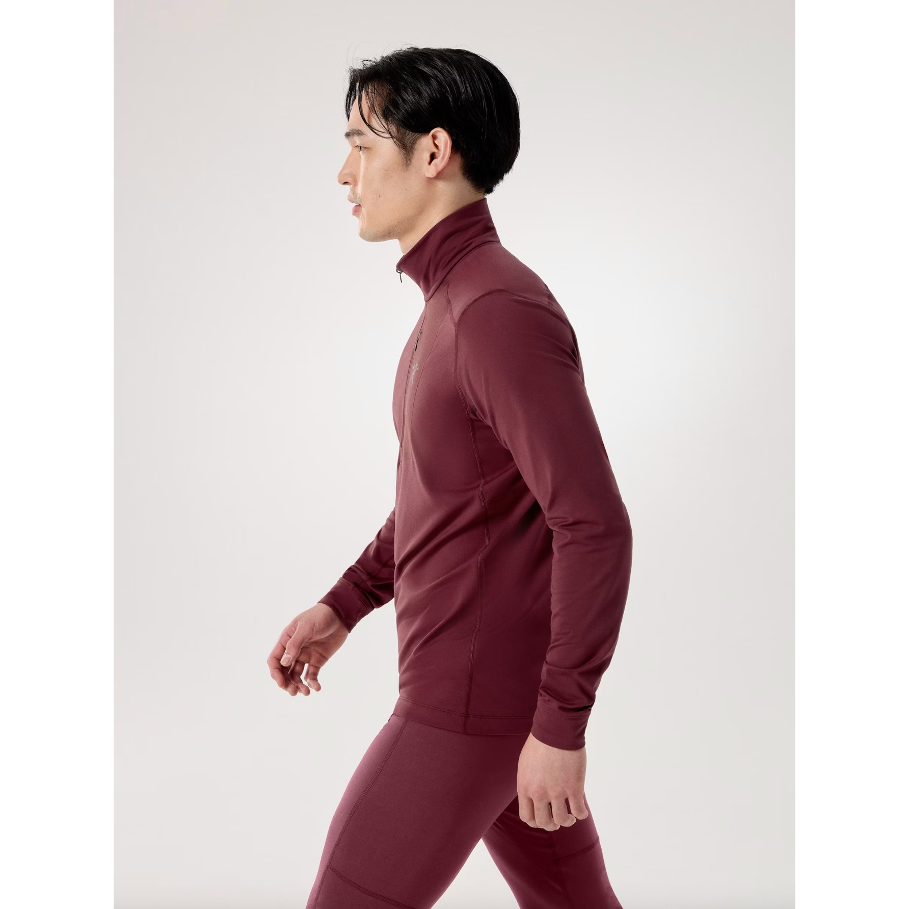 Arc'teryx Men's Rho LT Zip Neck in Mars
