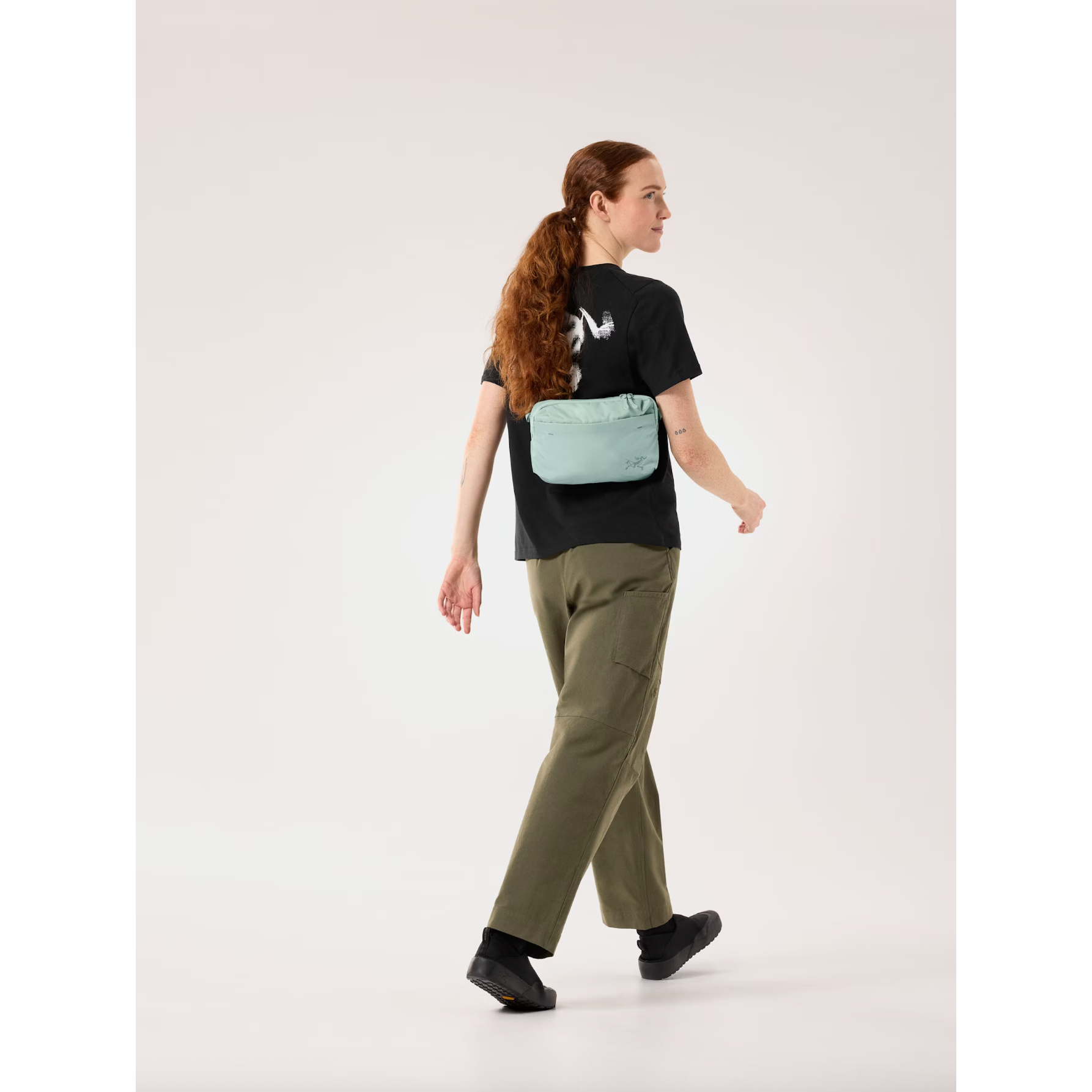 Arc'teryx Heliad Crossbody Bag in Stone Green