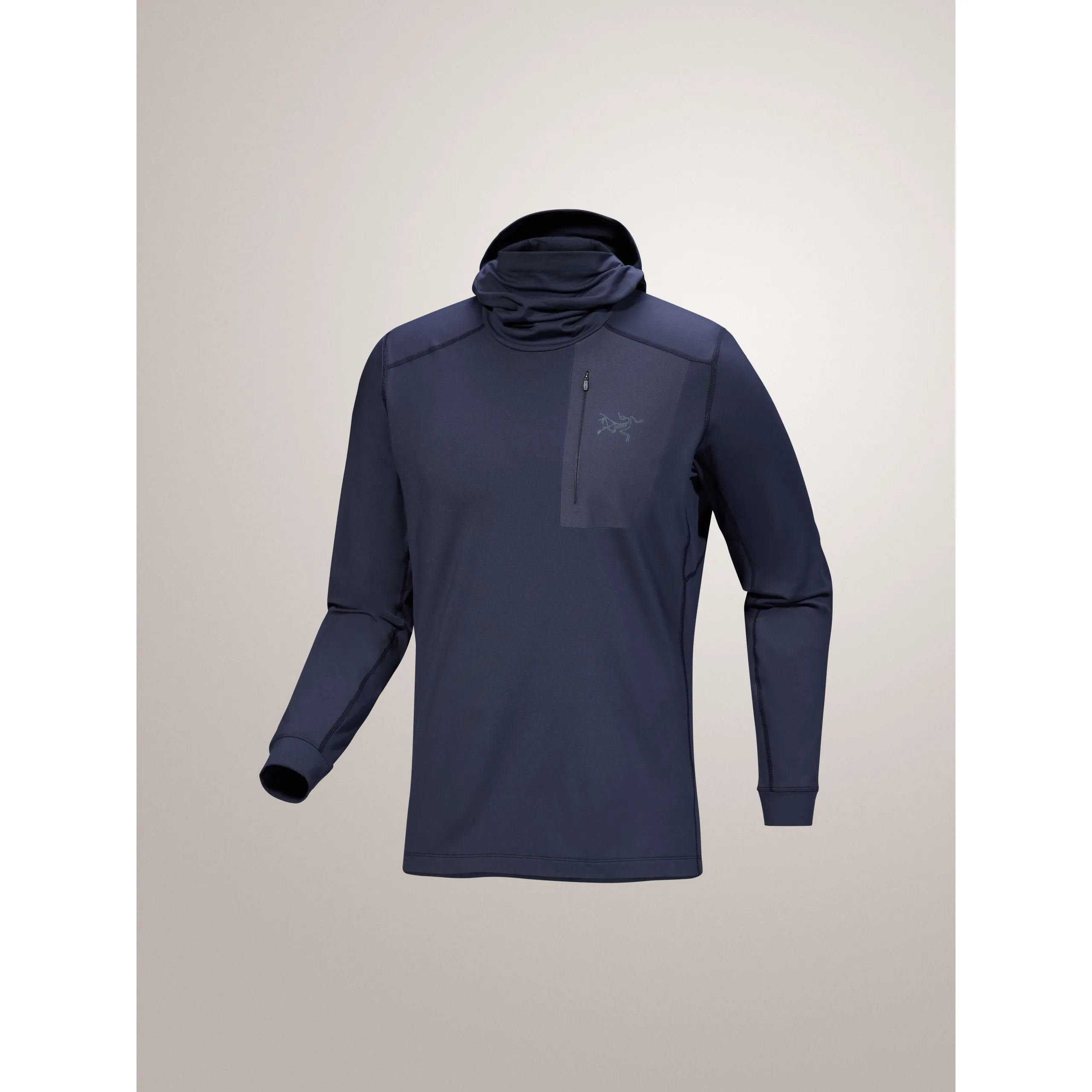 Arc'teryx Men's Rho LT Hoody in Black Sapphire II