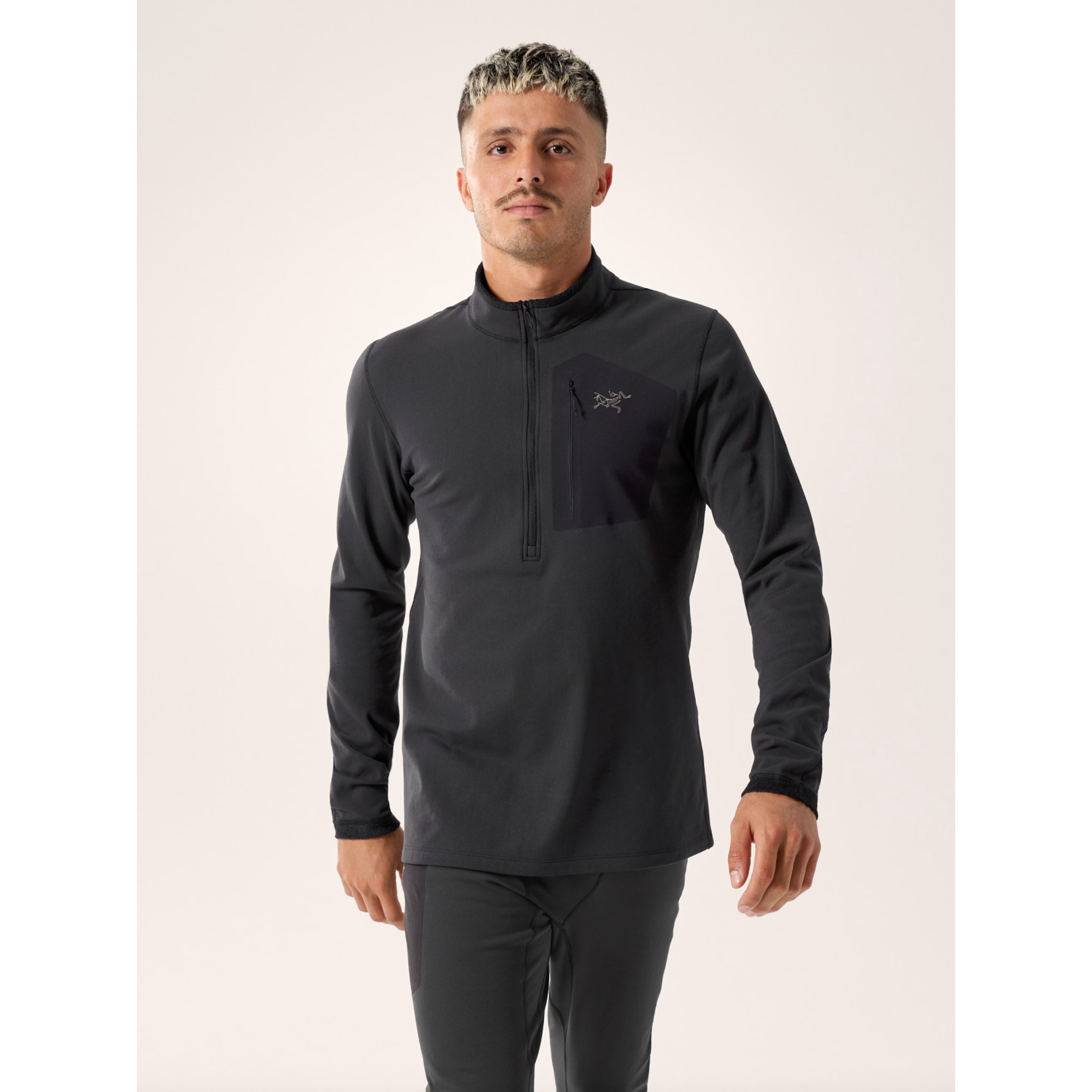 Arc'teryx Men's Rho SV Zip Neck | Black
